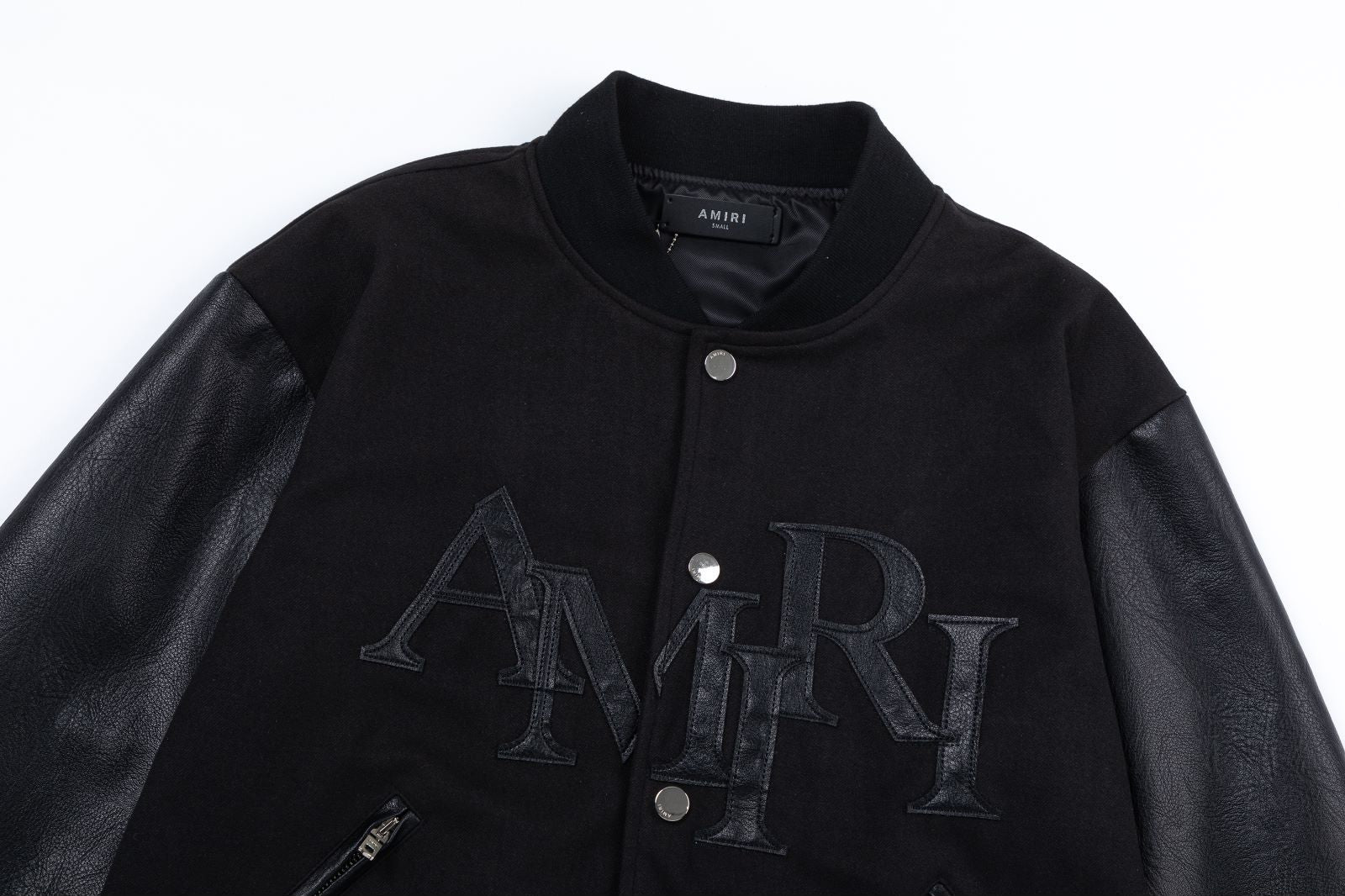 Amiri Baseball Logo Black Jacket