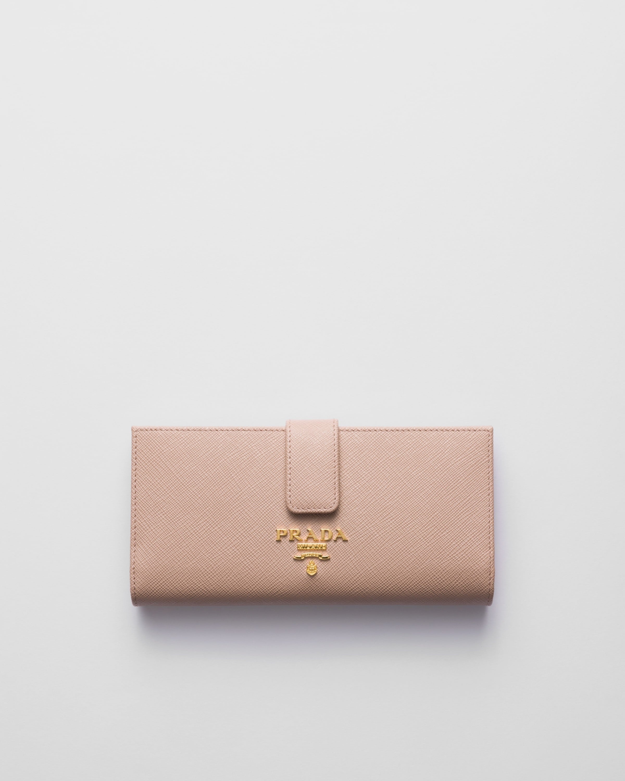 Large Saffiano leather wallet Powder Pink