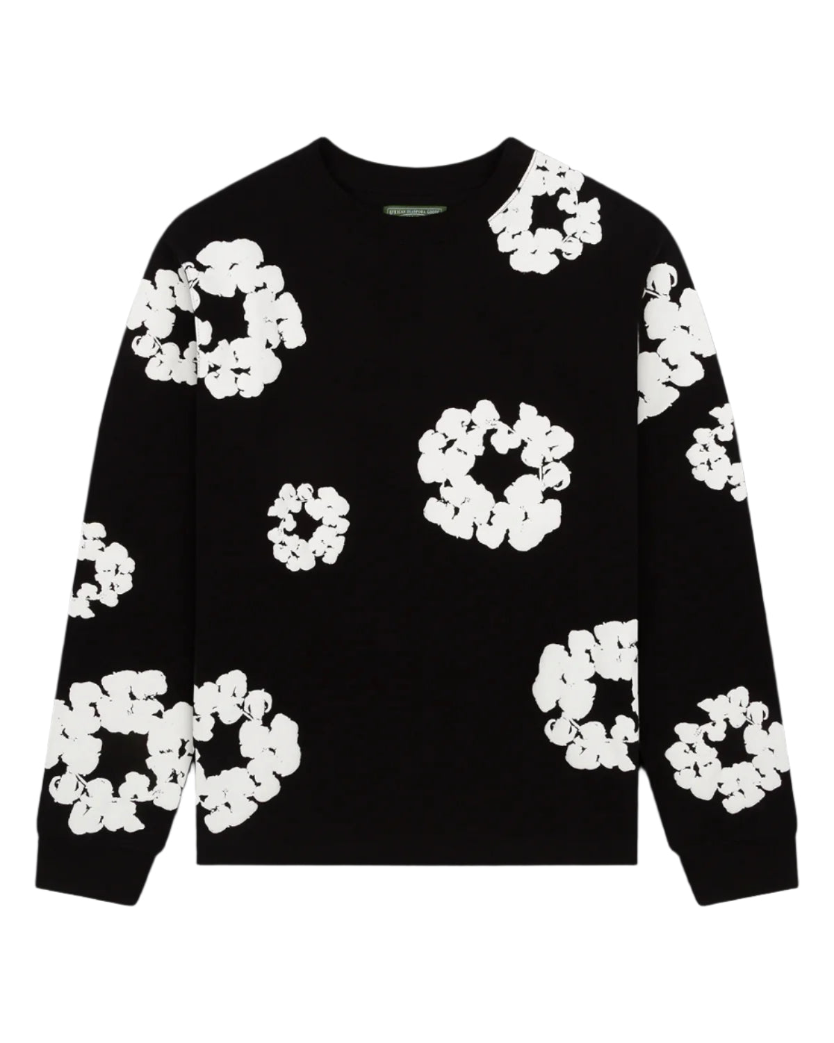 Cotton Wreath Long Sleeve Black Black