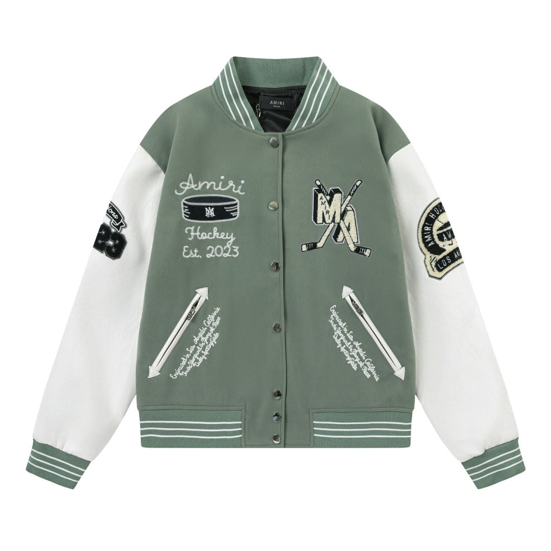 Amiri Baseball Jacket Ice Hockey