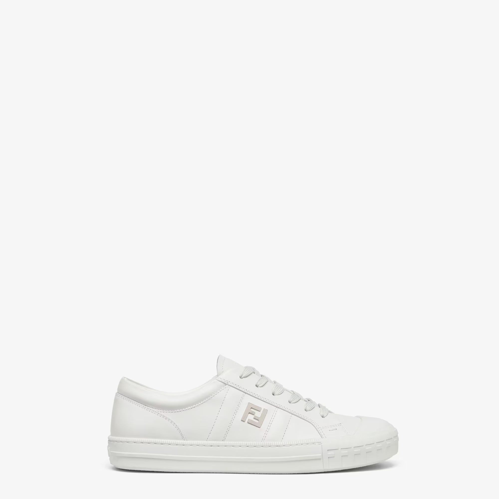 Domino Trainers White Leather Low-Tops