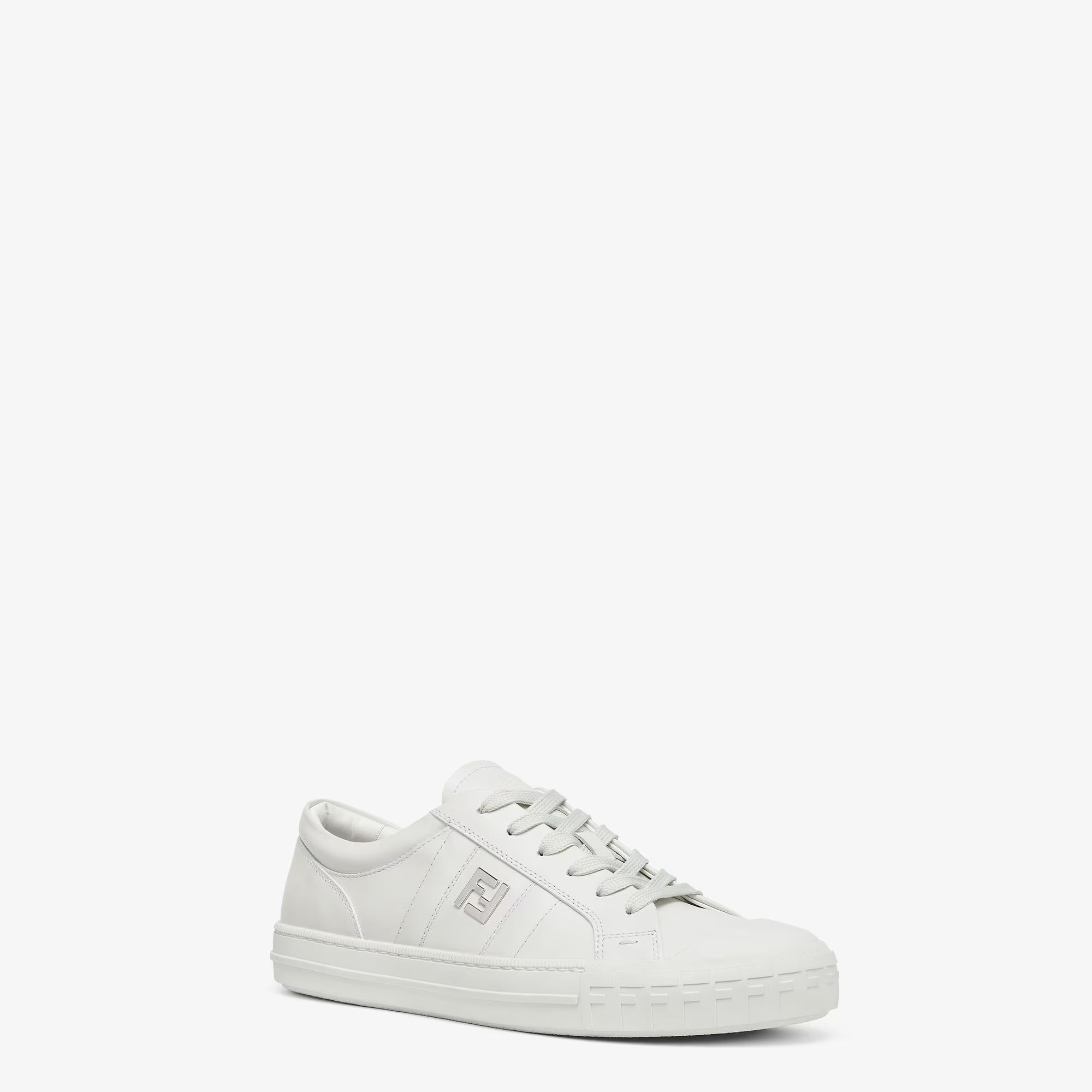 Domino Trainers White Leather Low-Tops