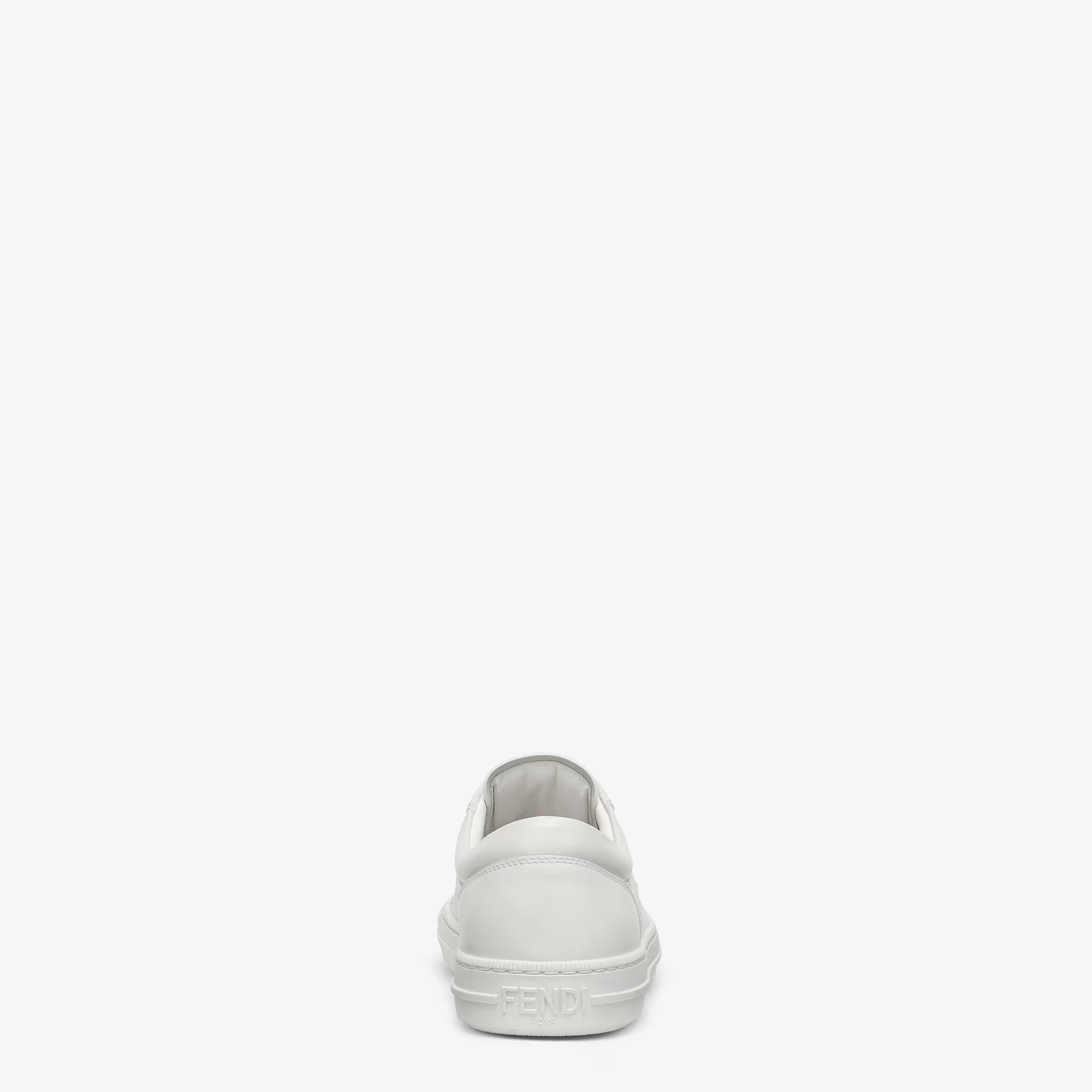 Domino Trainers White Leather Low-Tops