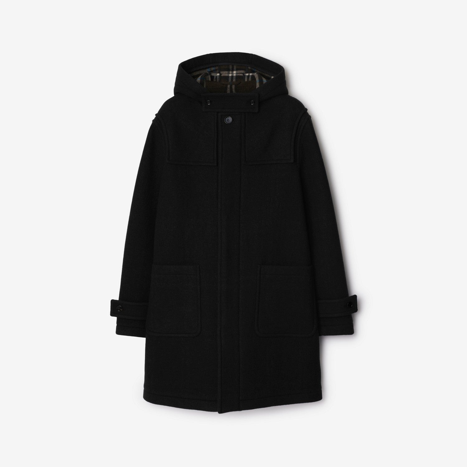 Wool Duffle Coat - Black/snug