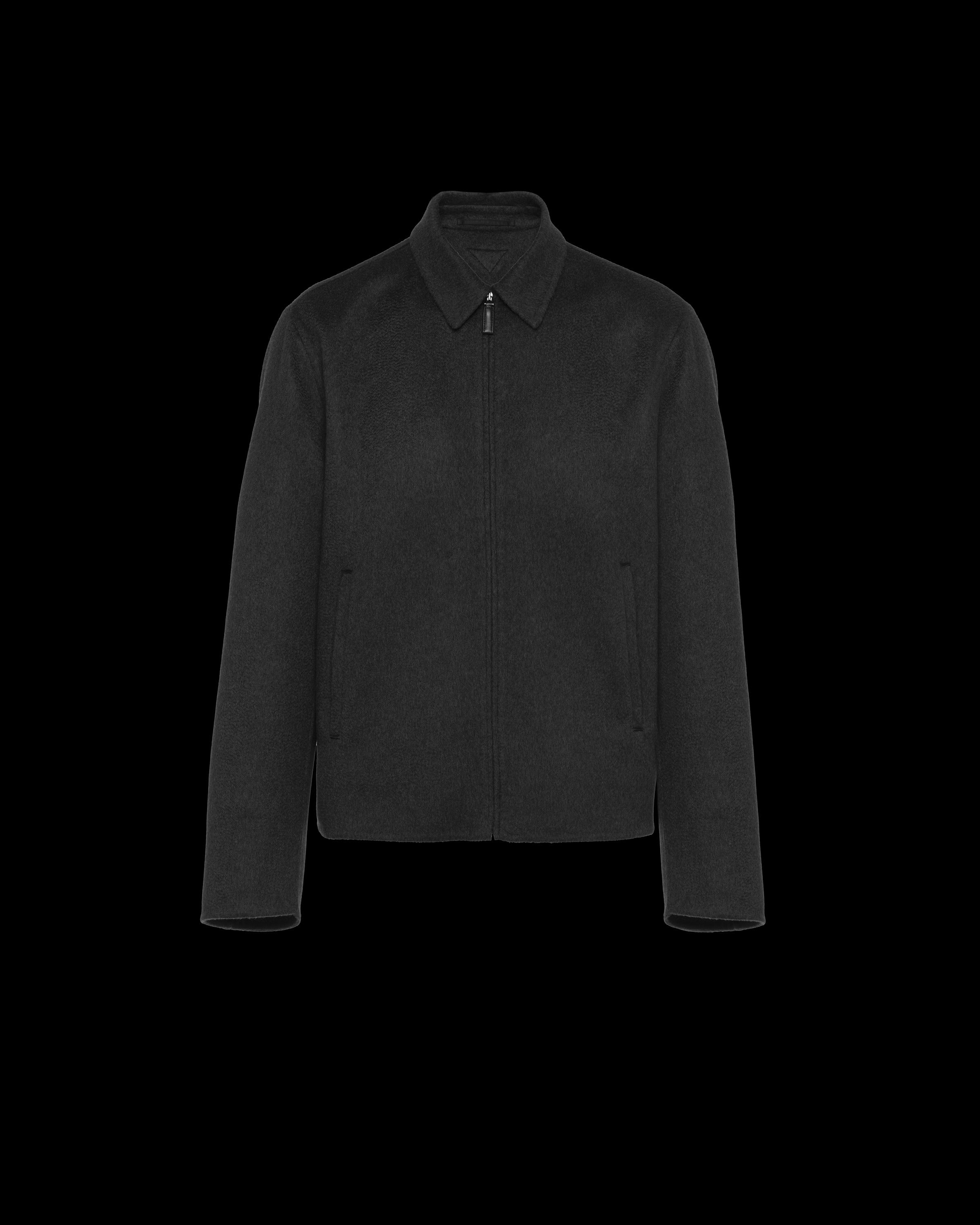 Cashmere blouson jacket Black