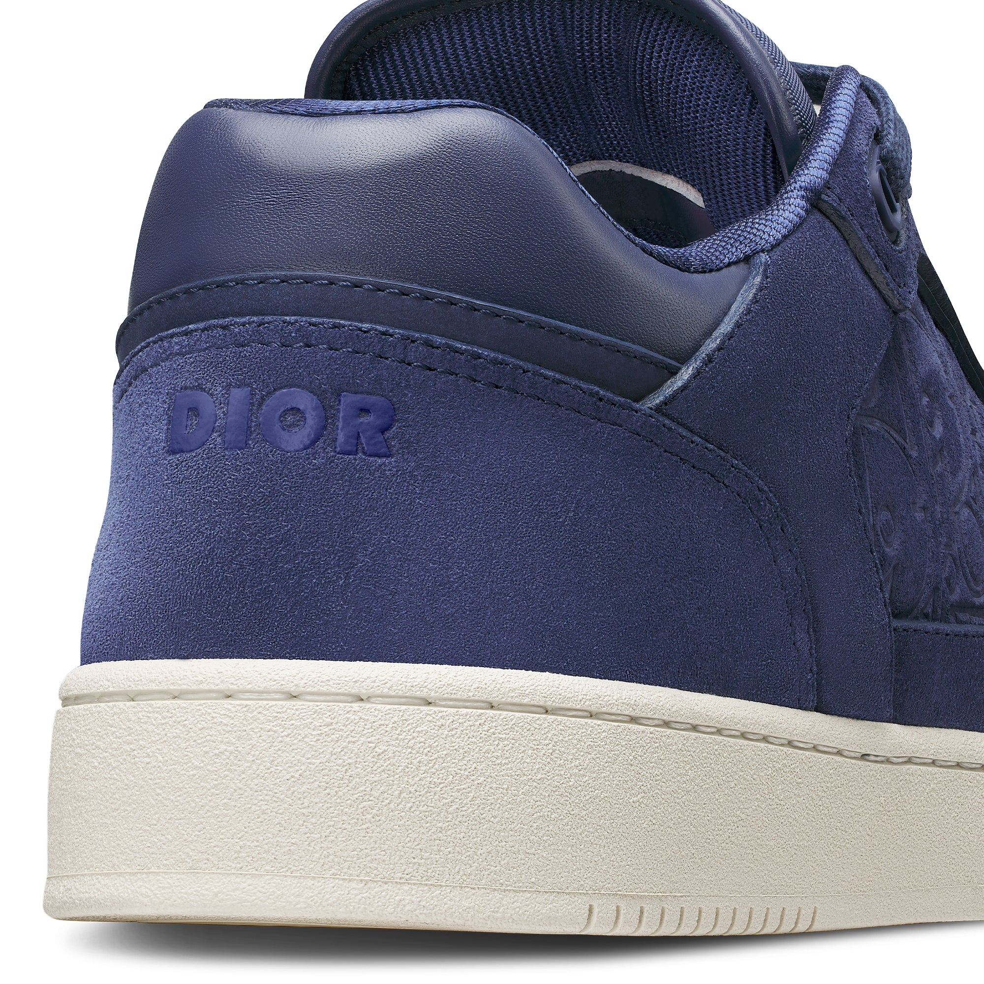 B27 Low-Top Sneaker - Navy Blue Suede and Navy Blue Dior Gravity Suede