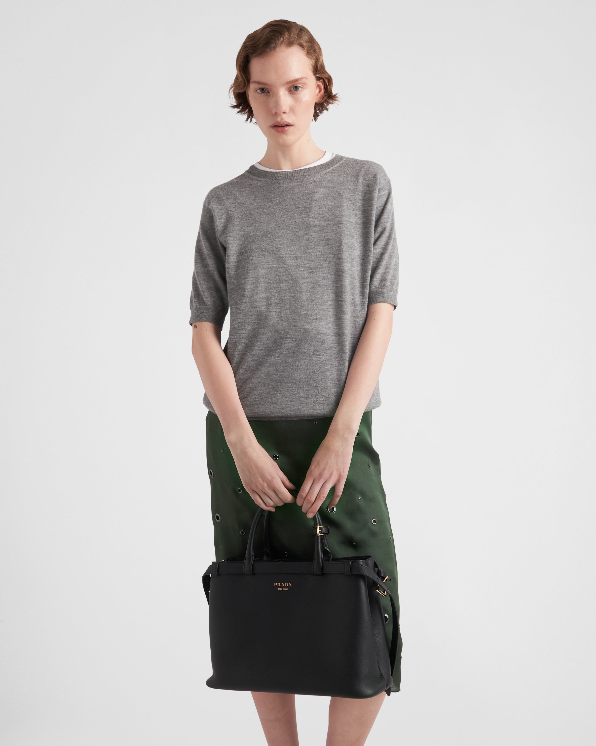 Cashmere crew-neck sweater Grey