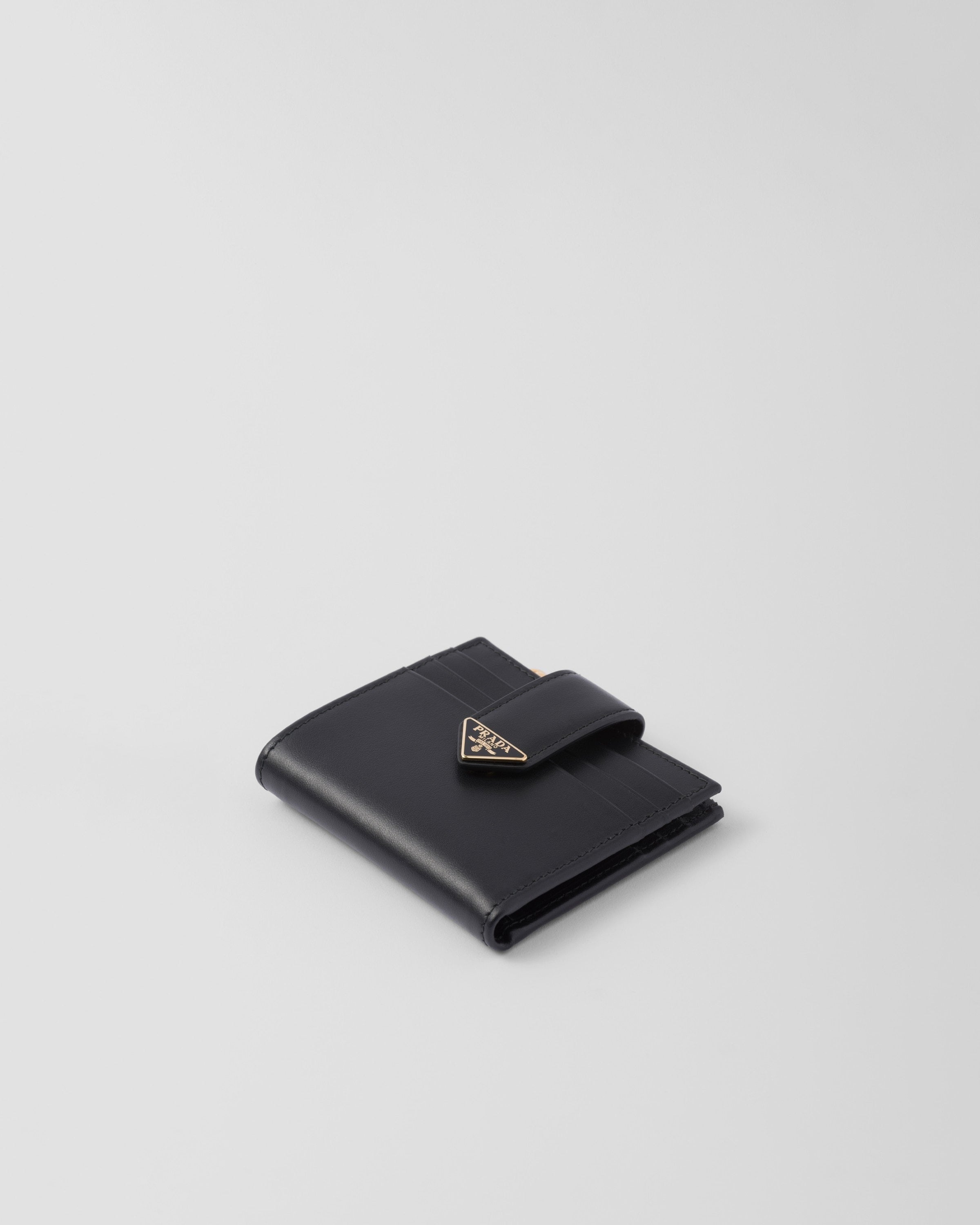 Small leather wallet Black
