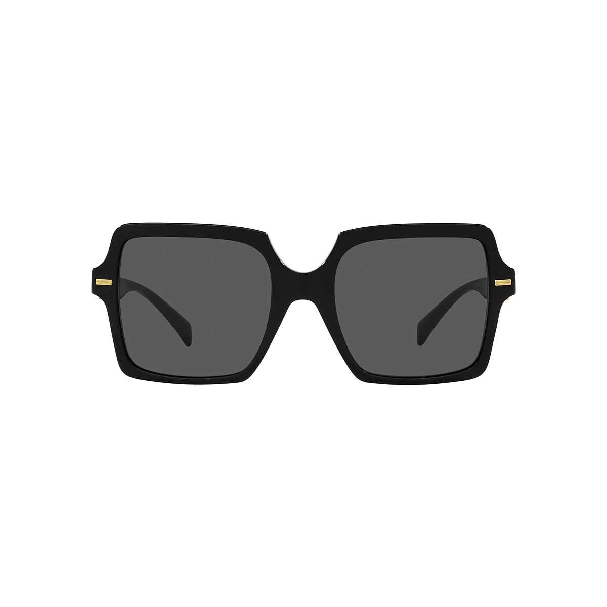 VERSACE VE4441F Black - Women Luxury Sunglasses, Dark Grey Lens