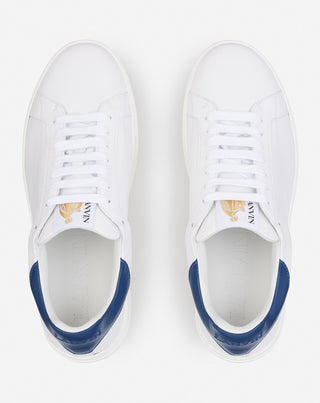 DDB0 LEATHER SNEAKERS - WHITE/DARK BLUE