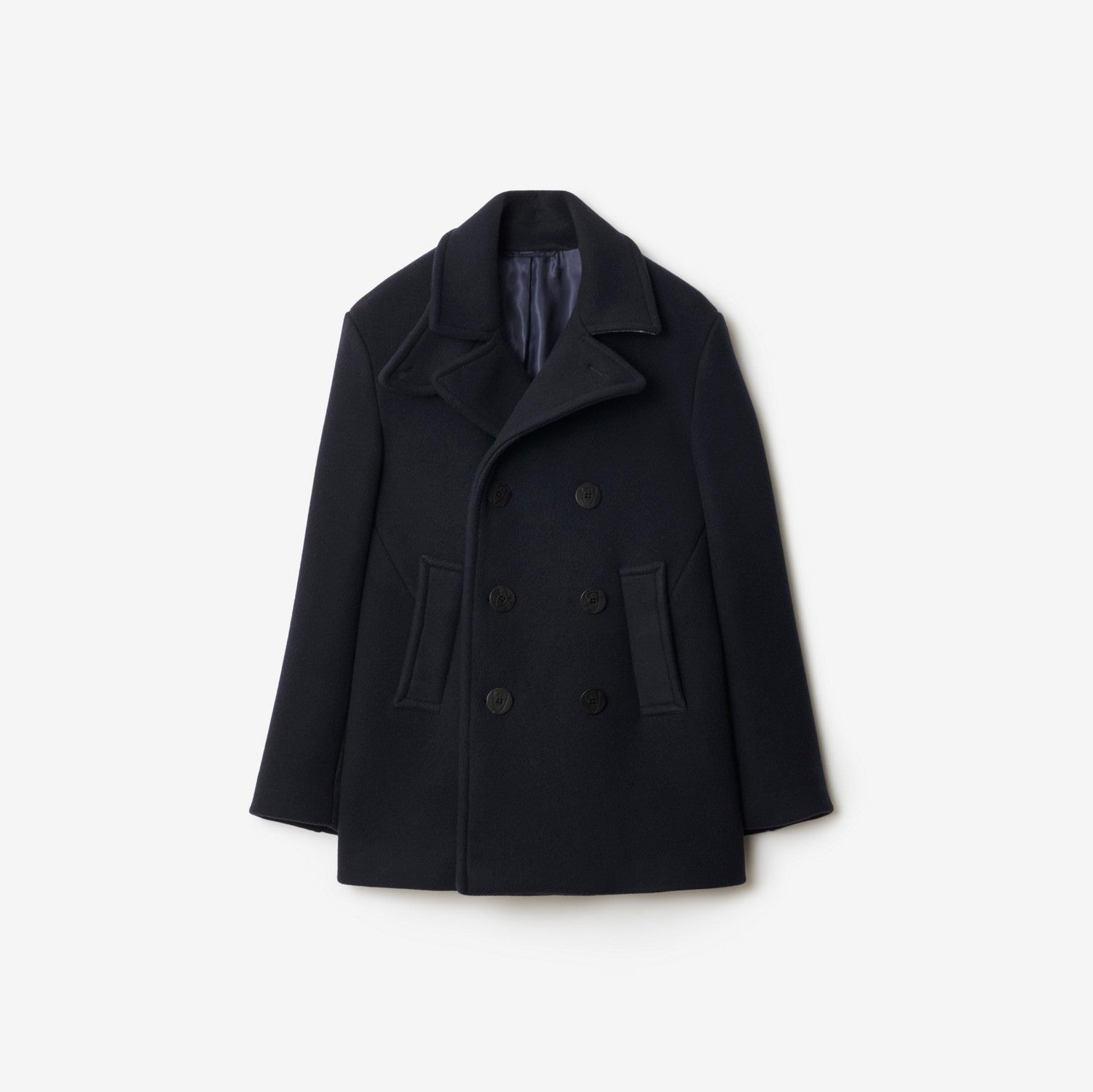 Wool Pea Coat - Navy