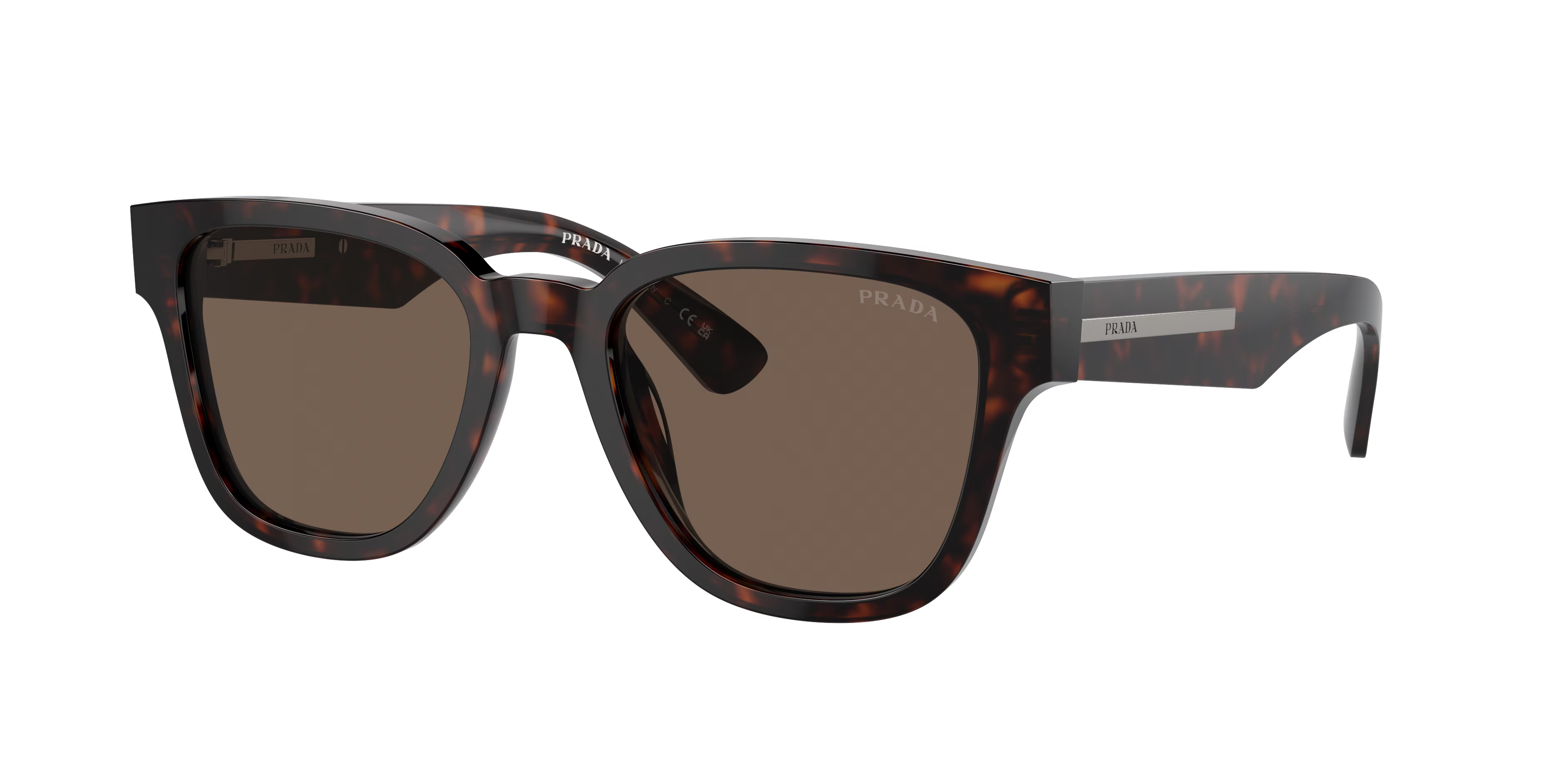 PRADA PR A04S Havana - Men Luxury Sunglasses, Brown Lens