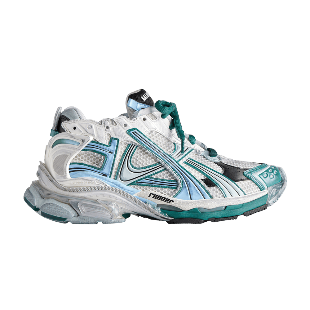 Balenciaga Runner Sneaker 'White Green Blue'