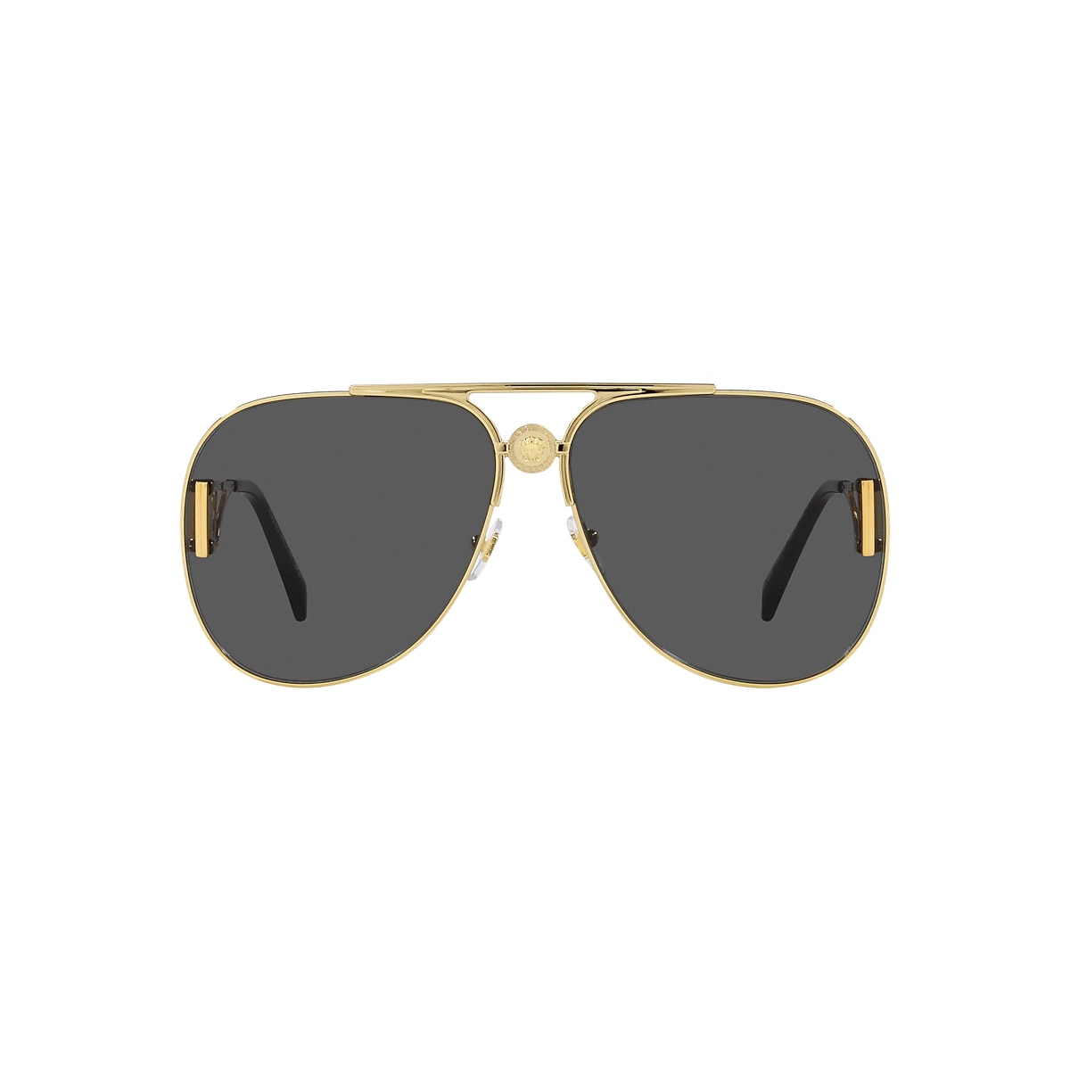 VERSACE VE2255 Gold - Unisex Luxury Sunglasses, Dark Grey Lens