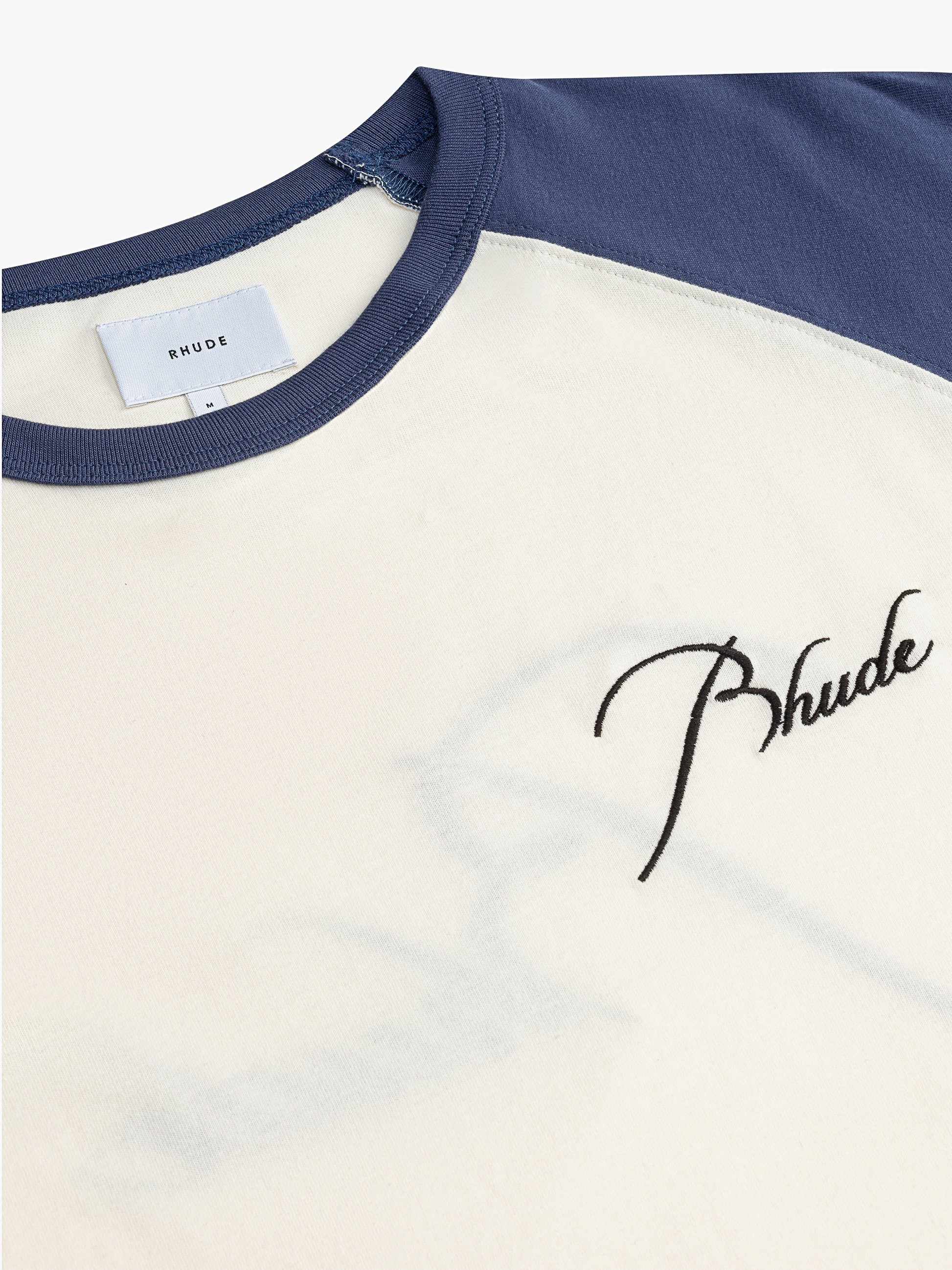 RAGLAN LOGO TEE - VTG WHITE / VTG MIDNIGHT BLUE