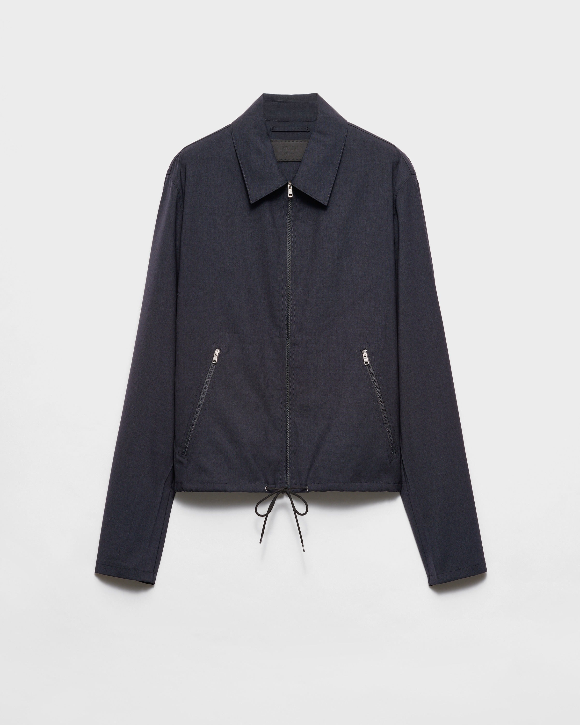 Wool blouson jacket Navy