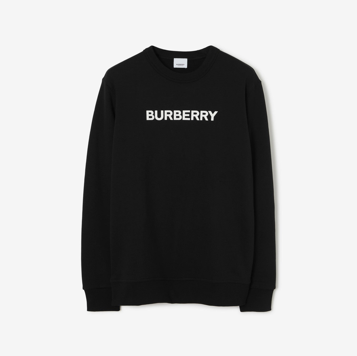 Logo Cotton Sweatshirt - Black