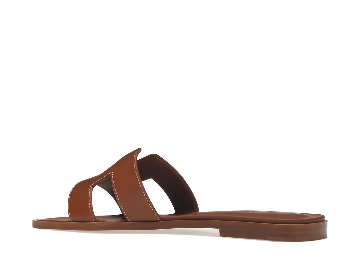 Hermes Oran Sandal Gold Box Calfskin Leather