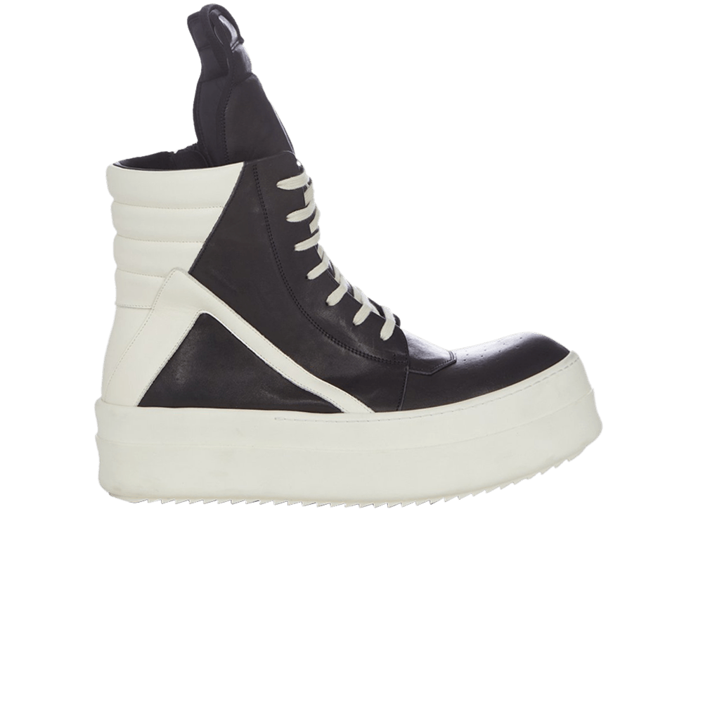Rick Owens Luxor Runway Mega Bumper Geobasket High 'Black Milk'