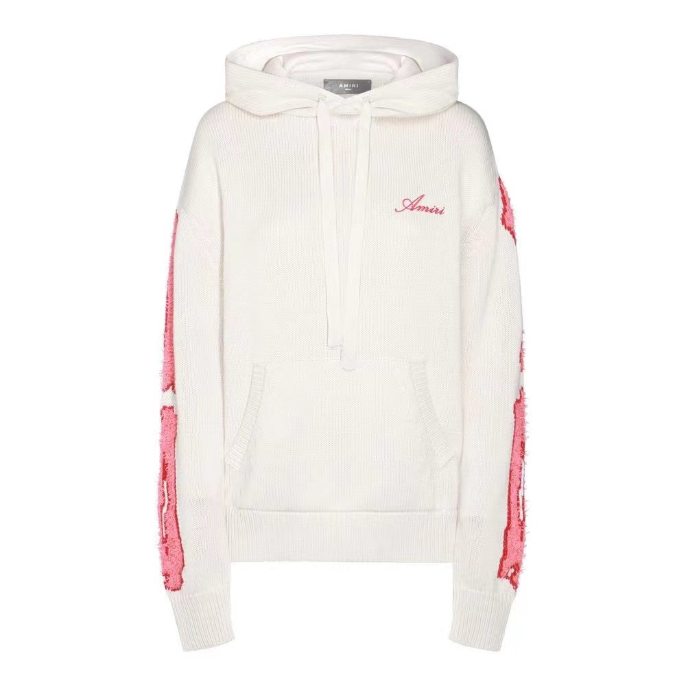 Bones logo embroidered hoodie