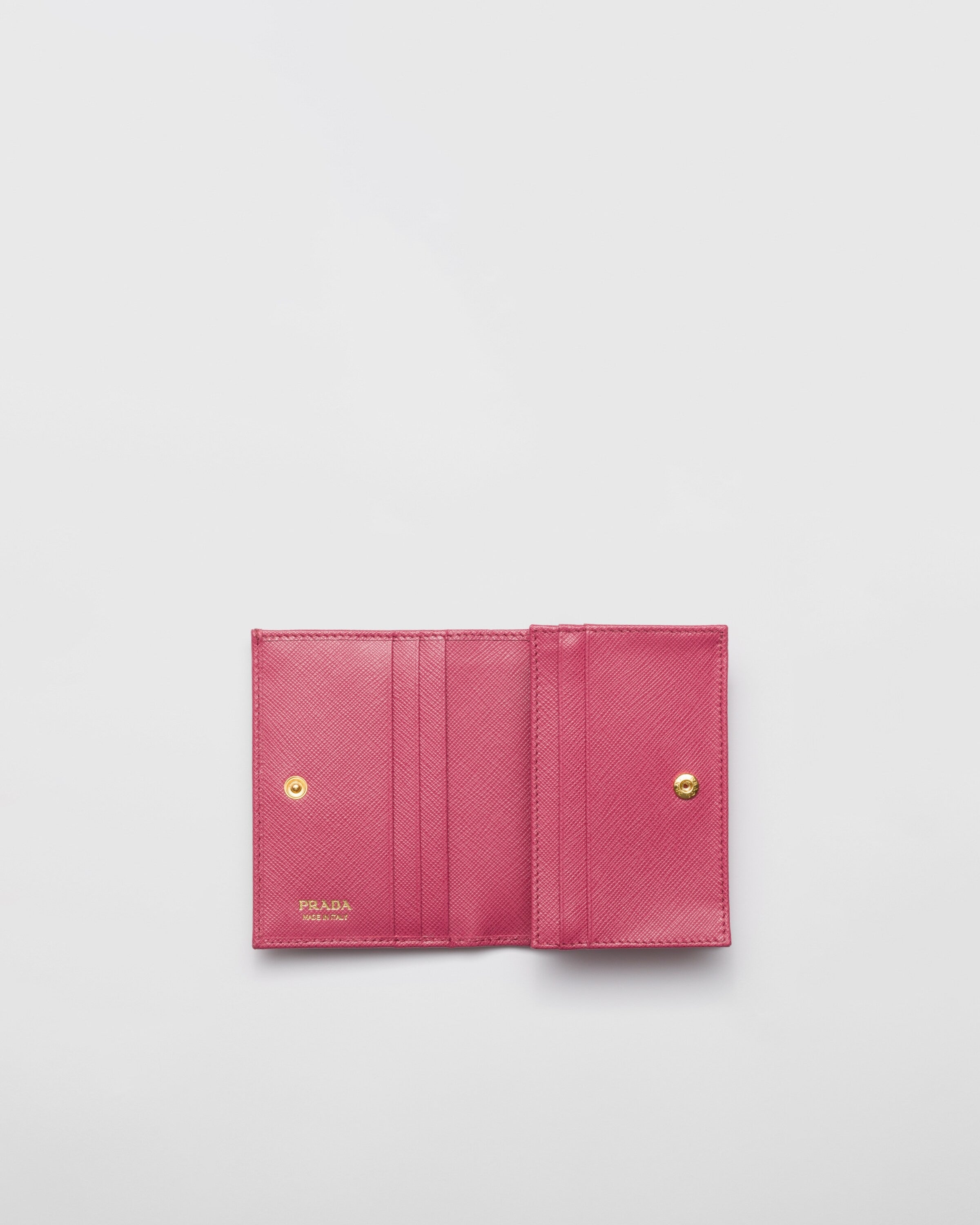 Small Saffiano Leather Wallet Bruyere Pink