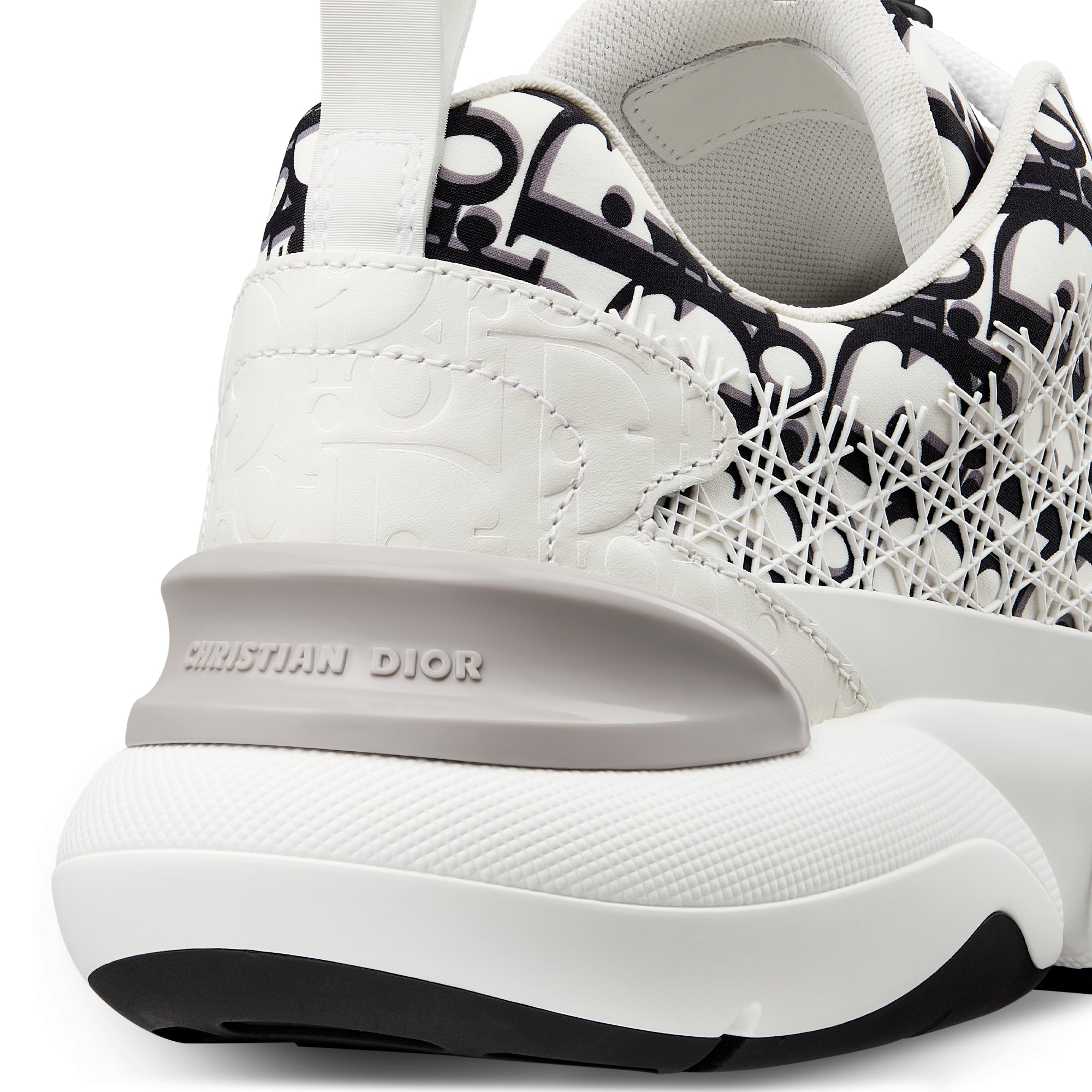 B24 Sneaker - White and Black Dior Oblique Technical Fabric