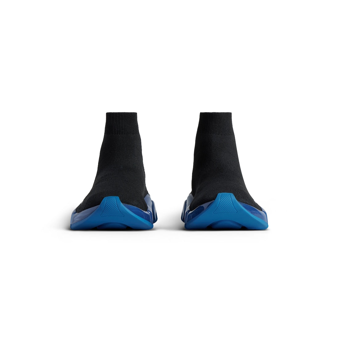 Speed 2.0 Full Clear Sole Sneaker in black and blue recycled polyester and elastane