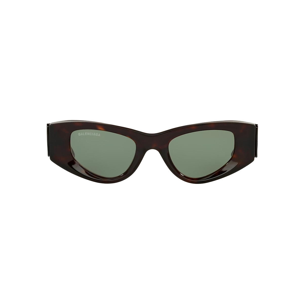 BALENCIAGA BB0243S Brown - Women Sunglasses, Green Lens