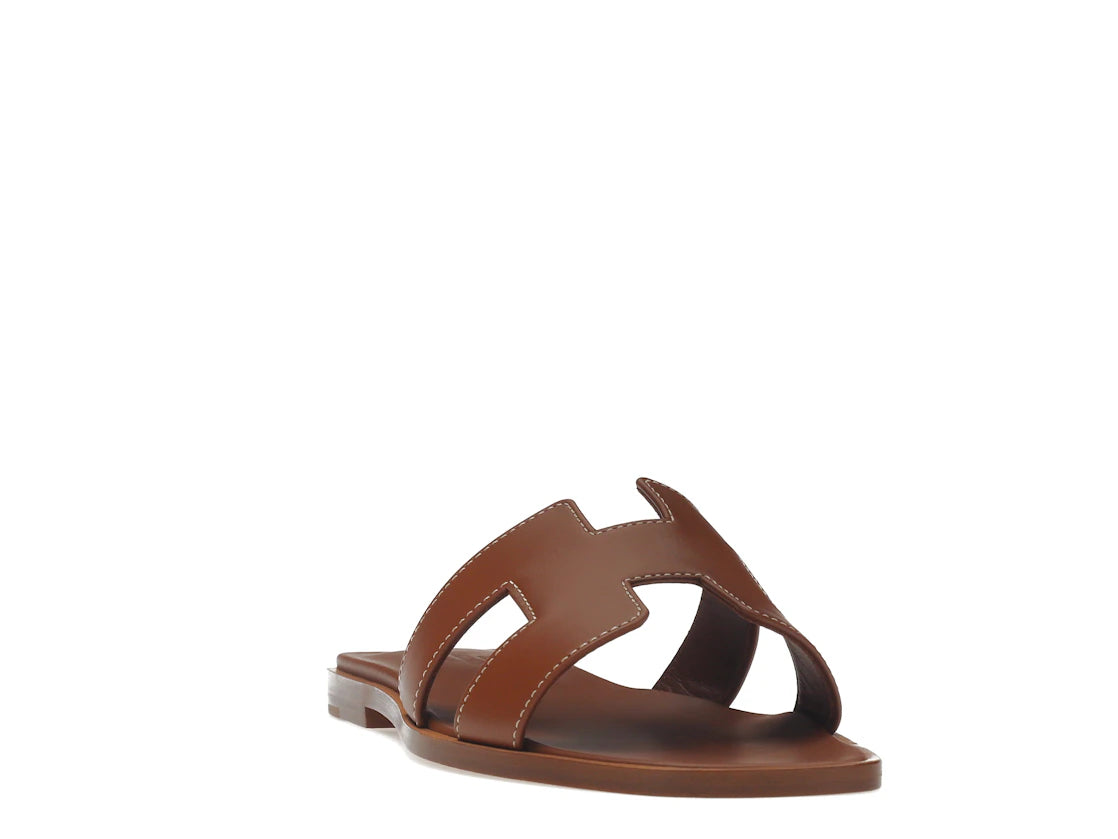 Hermes Oran Sandal Gold Box Calfskin Leather