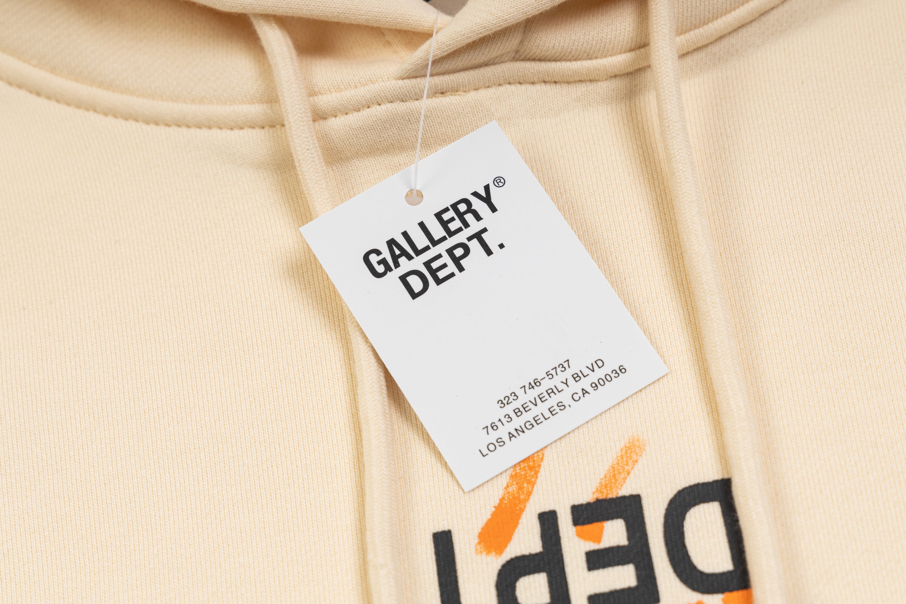 Gallery Dept. Graffiti Hoodie Beige