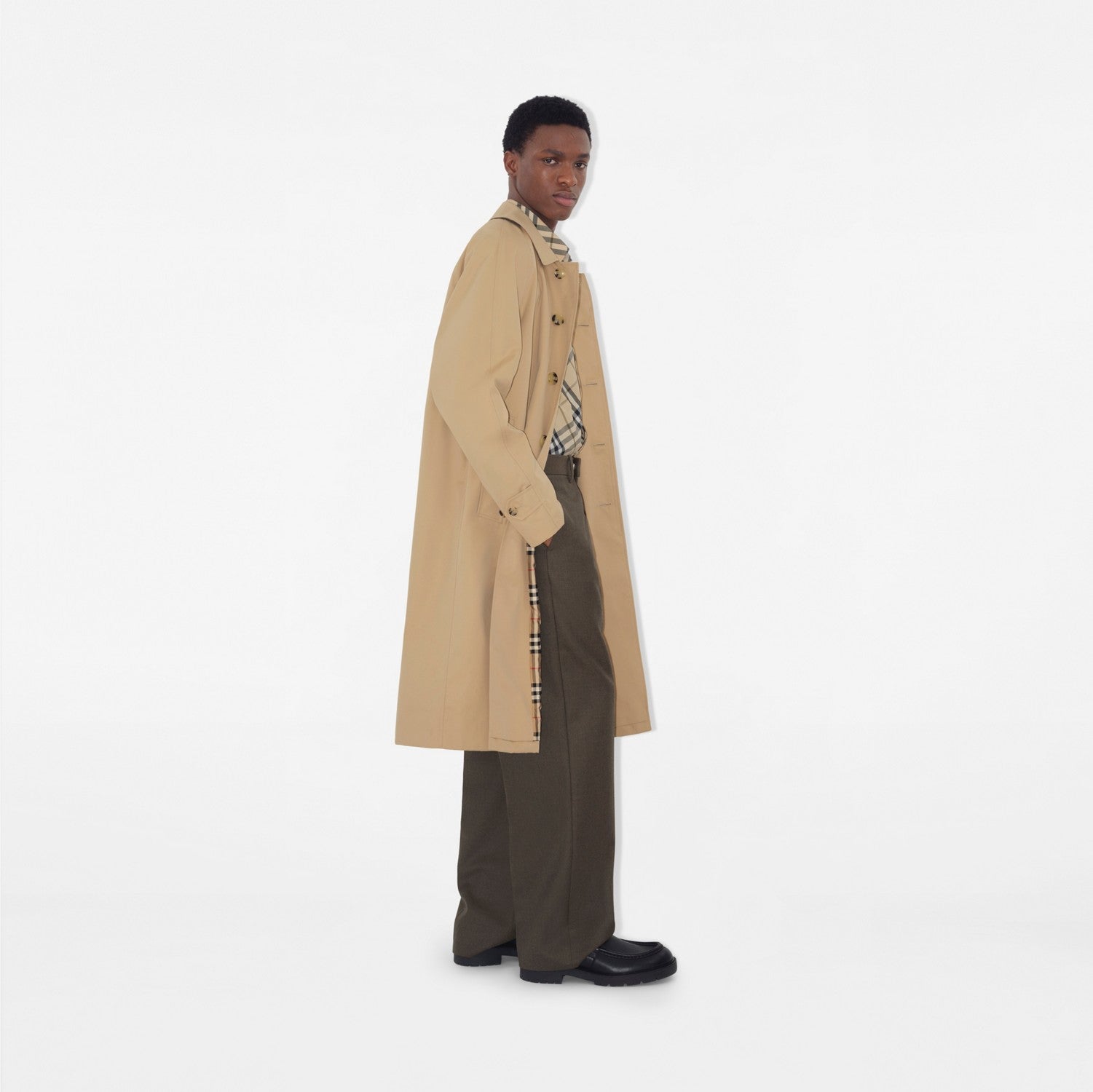 Long Camden Heritage Car Coat - Honey