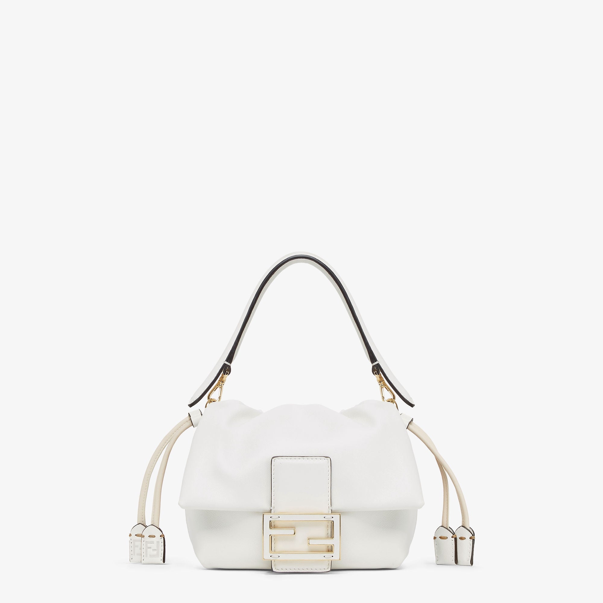 Mamma Baguette Small White nappa leather mini bag