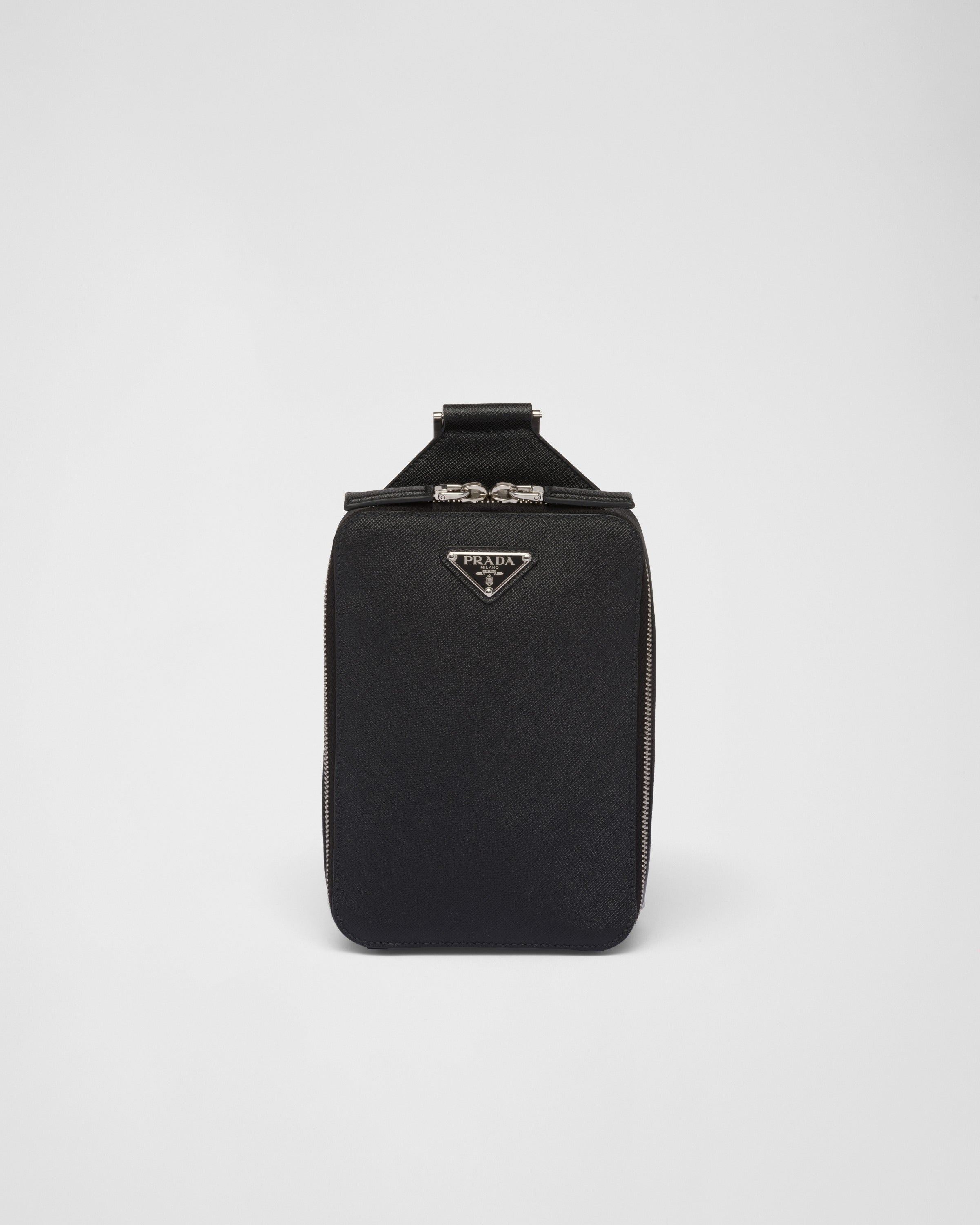 Prada Brique Saffiano leather bag Black