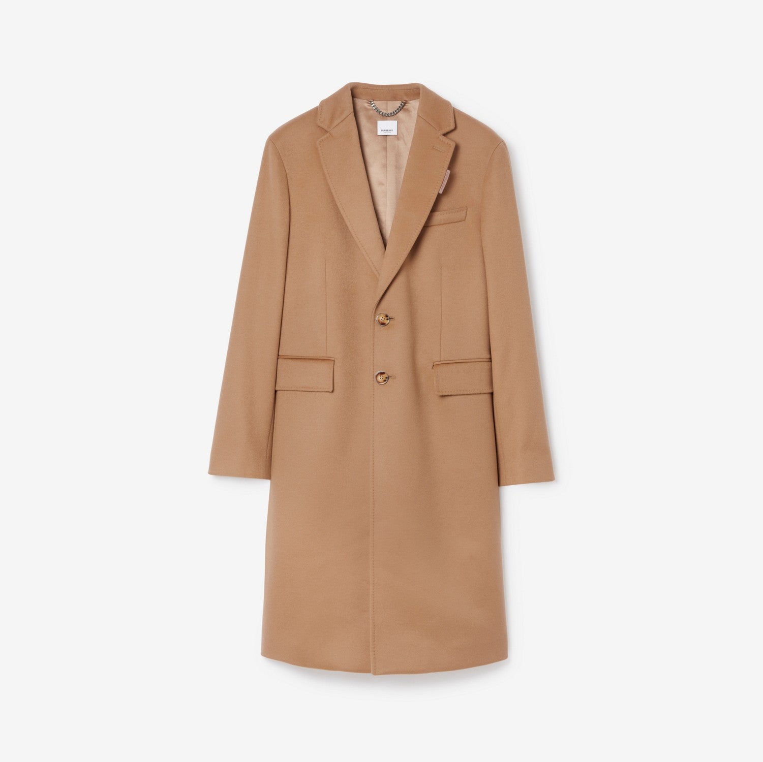 Wool Cashmere Tailored Coat - Camel