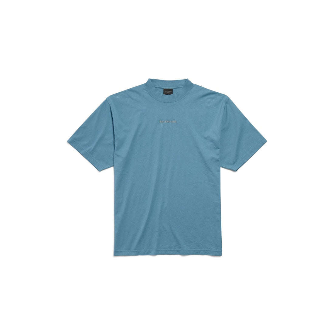 Balenciaga Back Reflective T-shirt Medium Fit in Grey Blue