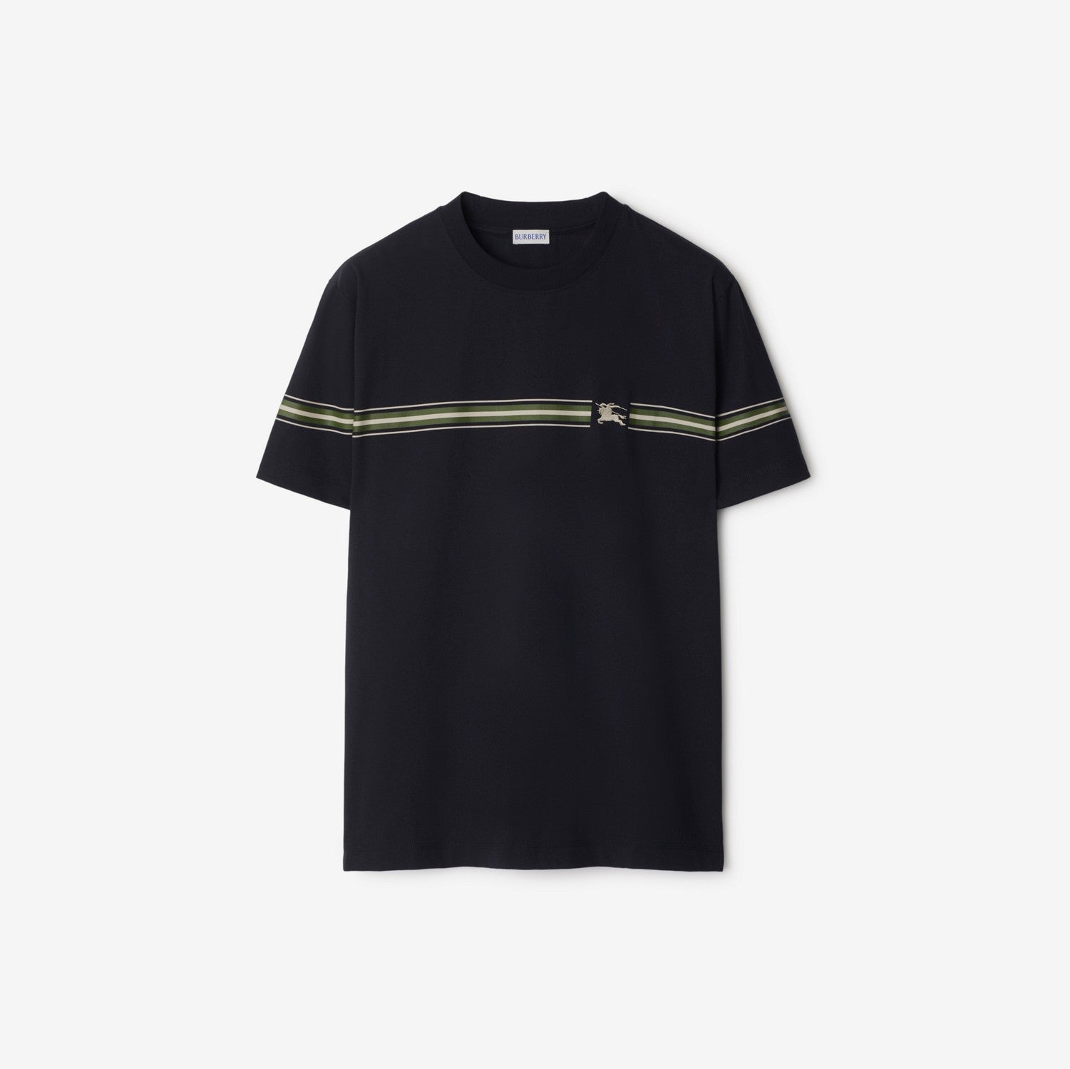 Striped Cotton T-shirt - Indigo