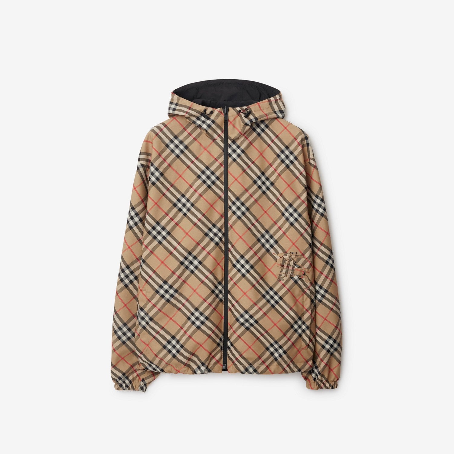 Reversible Check Jacket - Sand