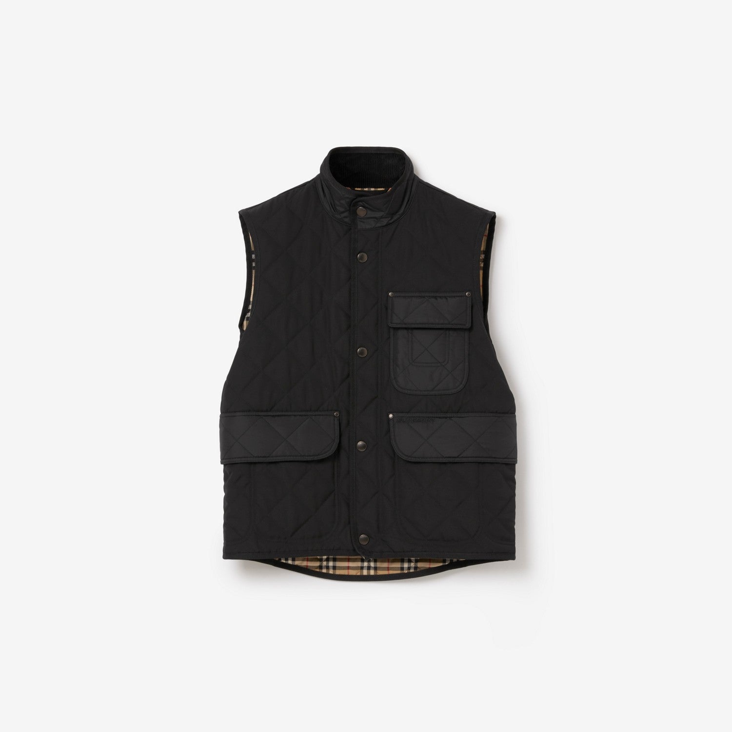 Quilted Thermoregulated Gilet - Black