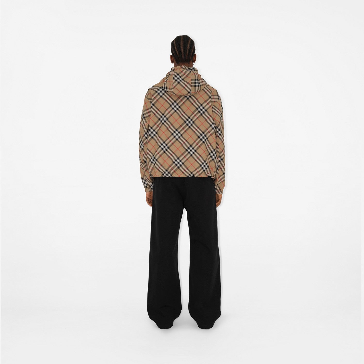 Reversible Check Jacket - Sand