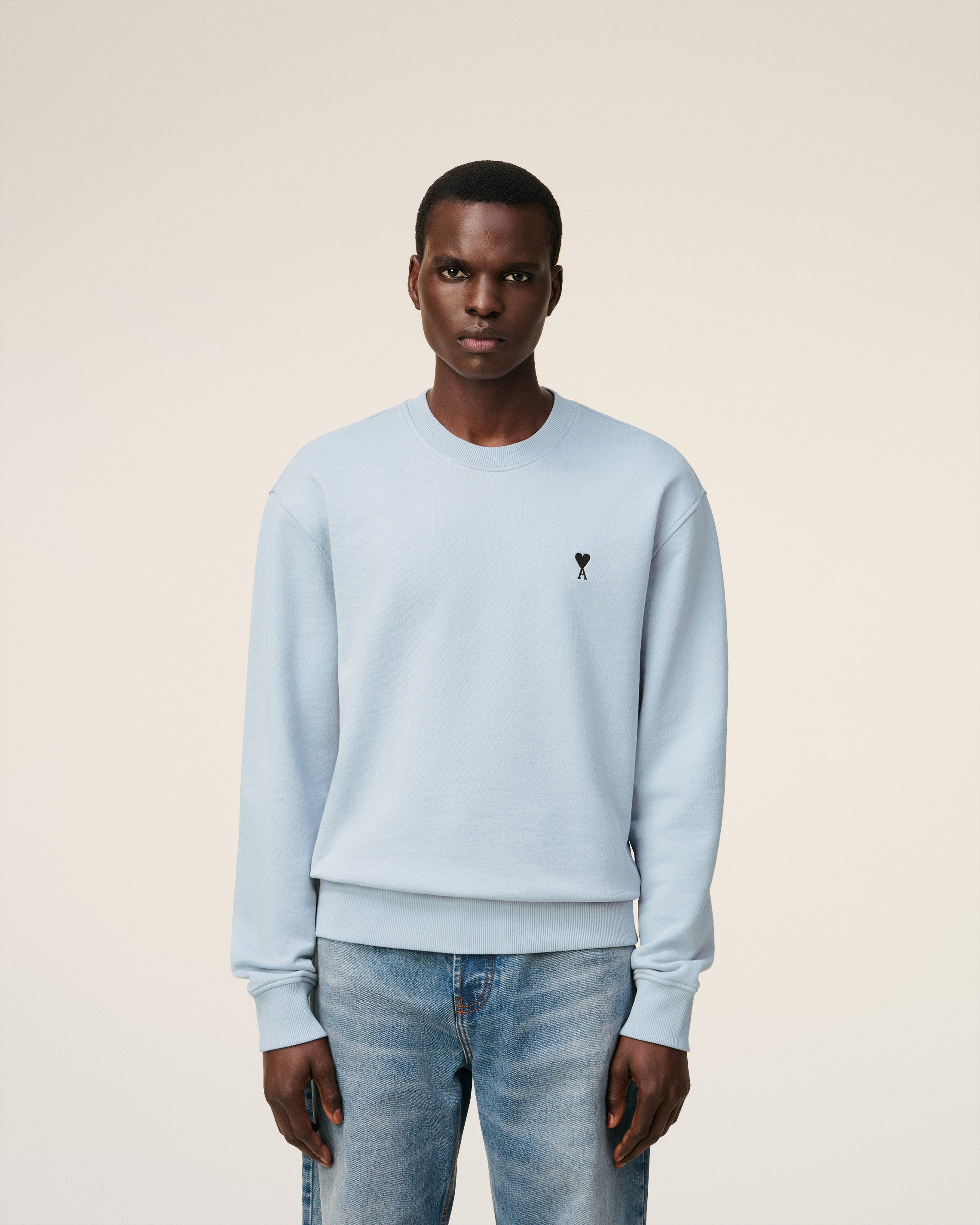 Blue Cotton Ami De Coeur Sweatshirt SKY