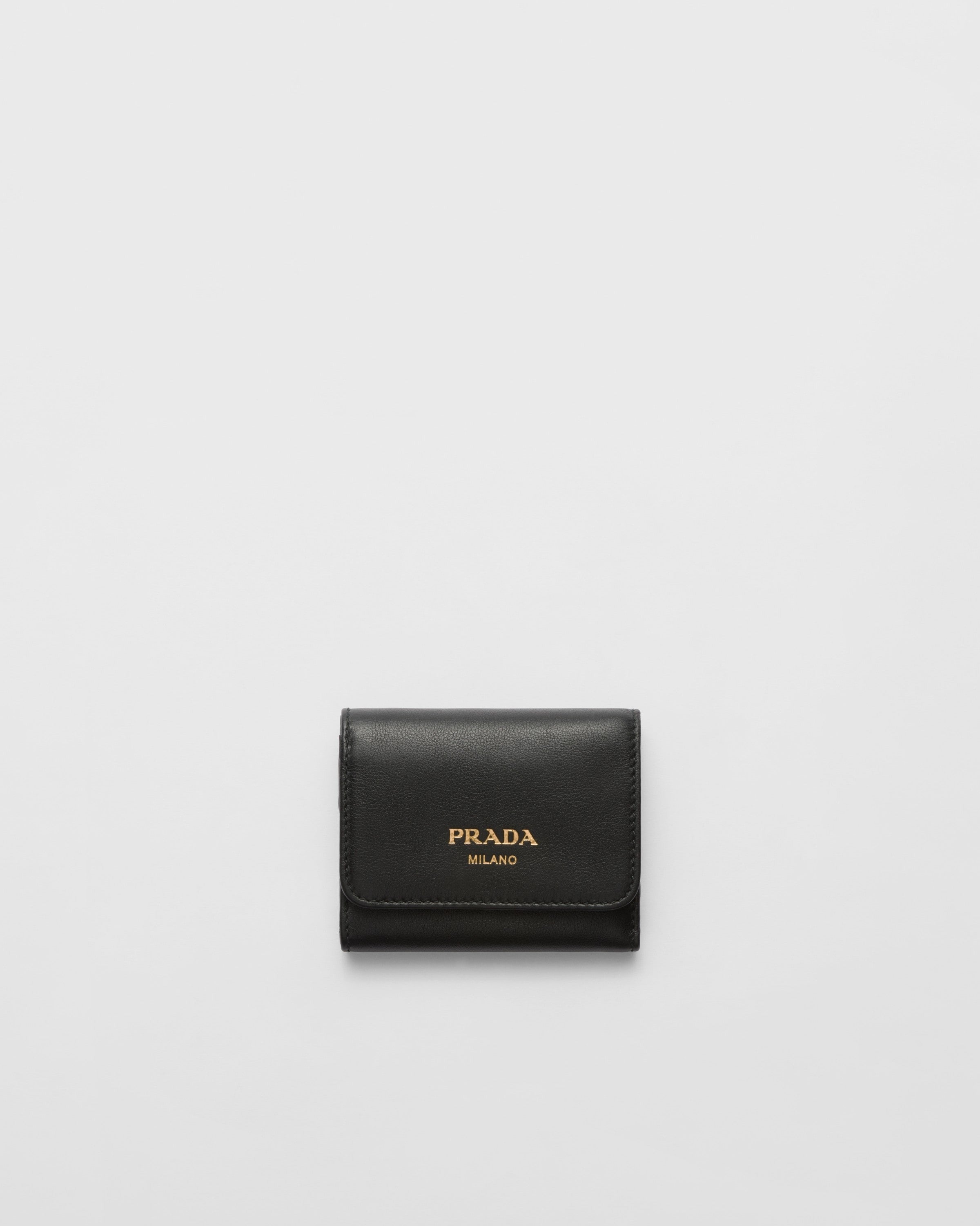 Small leather wallet Black