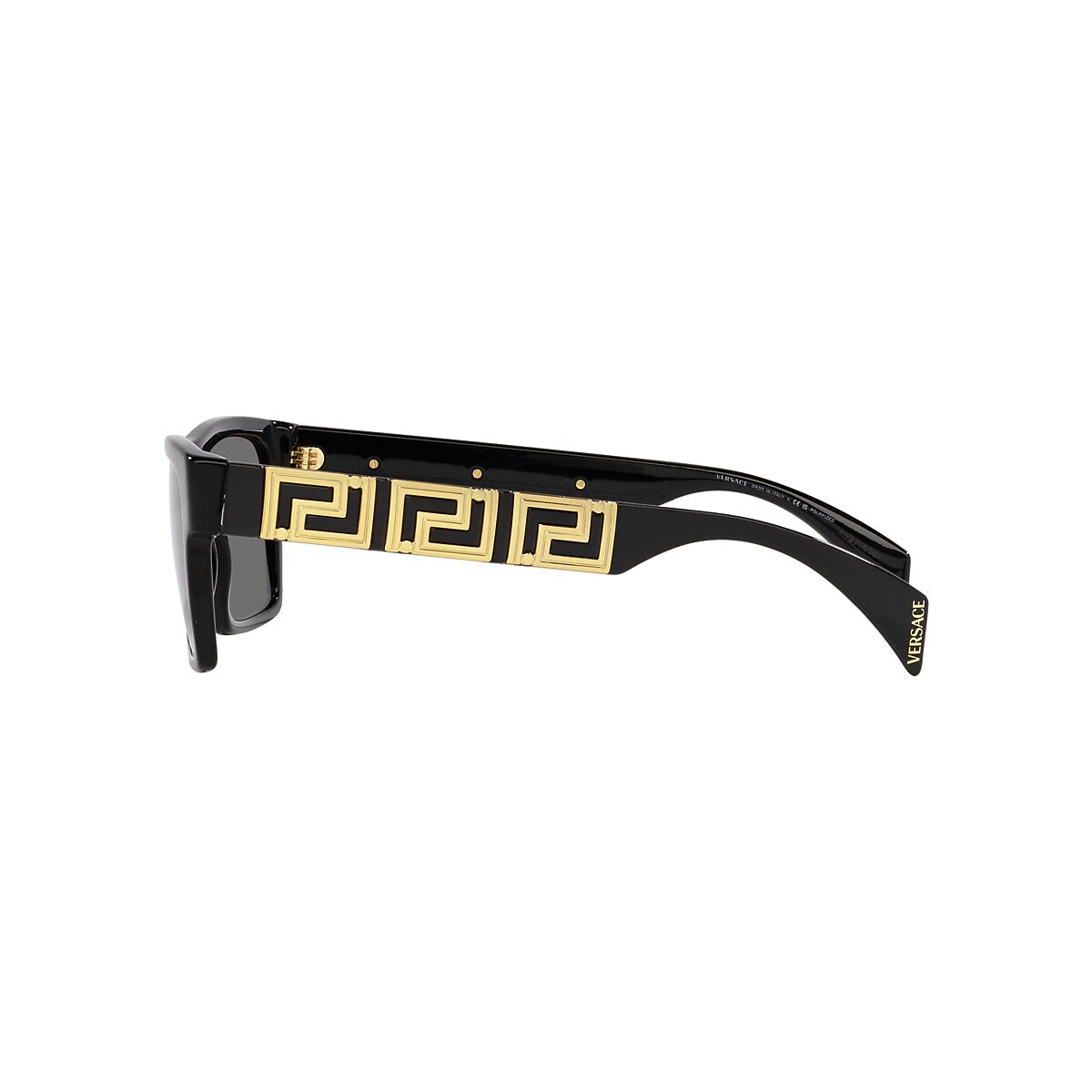VERSACE VE4445 Black - Men Luxury Sunglasses, Polar Dark Grey Lens
