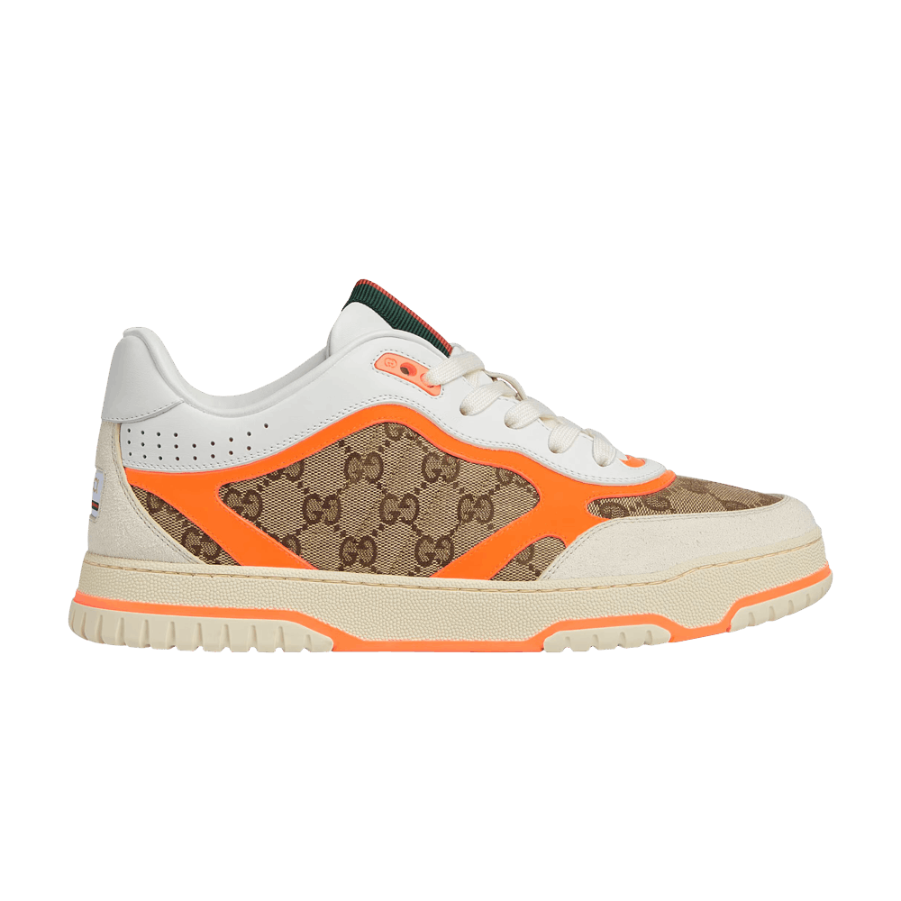 Gucci Re-Web Sneaker 'GG Canvas - Beige Bright Orange'