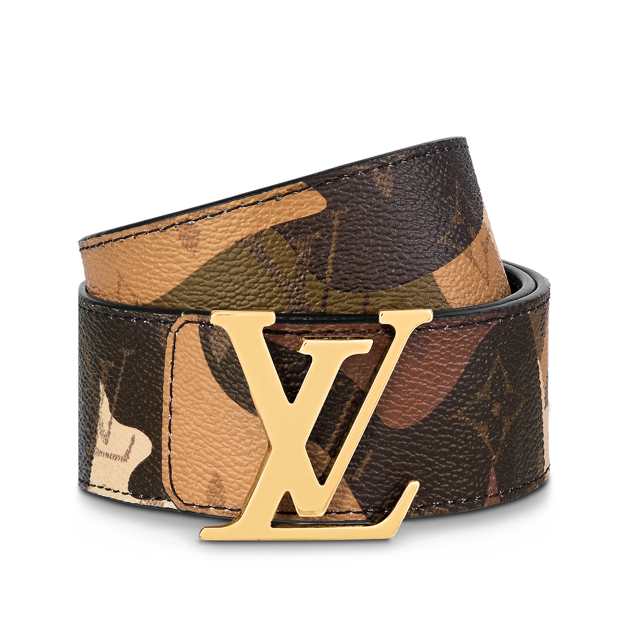 LV Initials 40mm Reversible Belt SANS LIGNE ESTHETIQUE - Brown