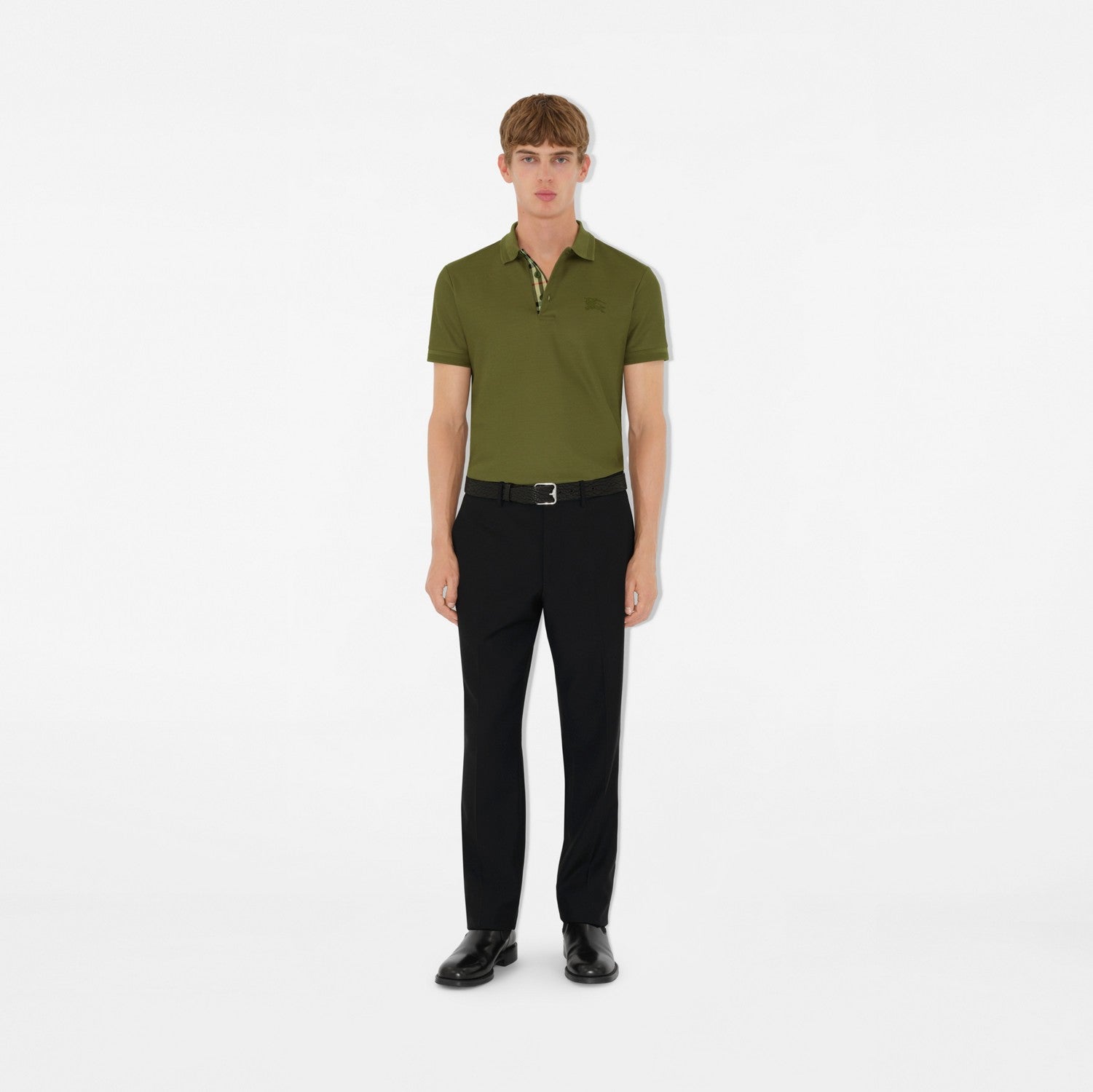 Cotton Polo Shirt - Olive