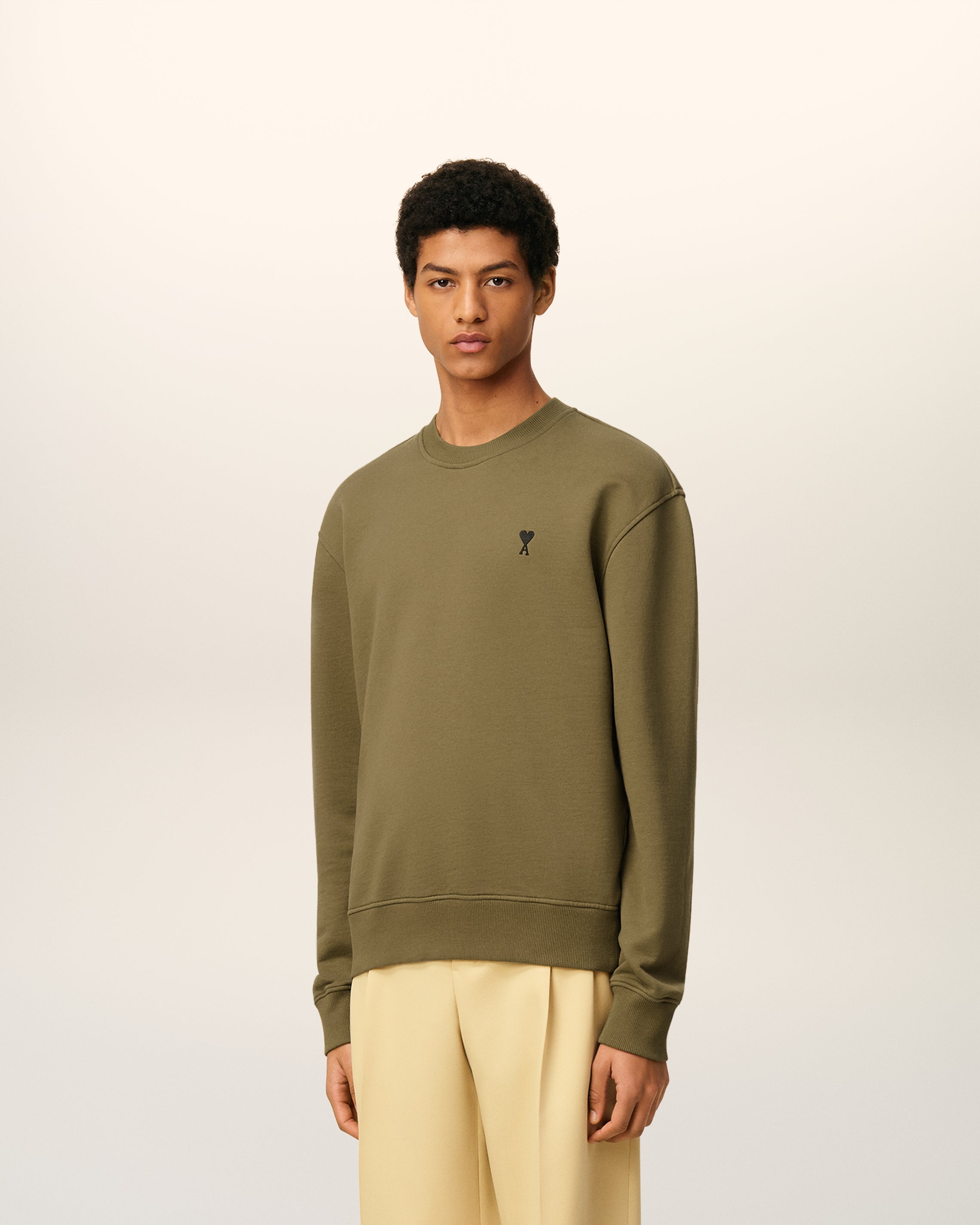 Green Cotton Ami De Coeur Sweatshirt BRONZE