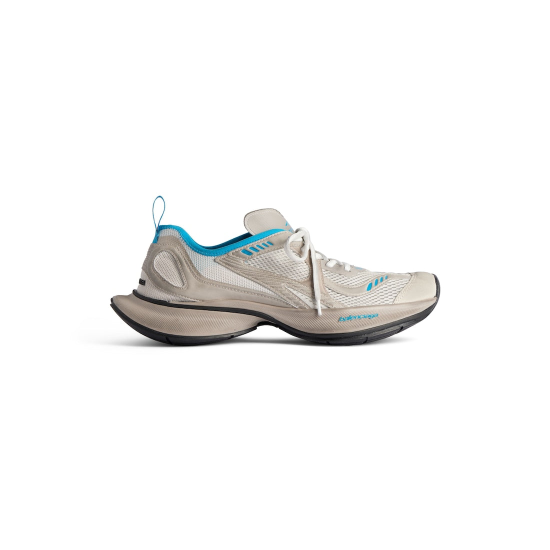 Circuit Sneaker in beige and blue polyester, nylon, TPU and polyurethane