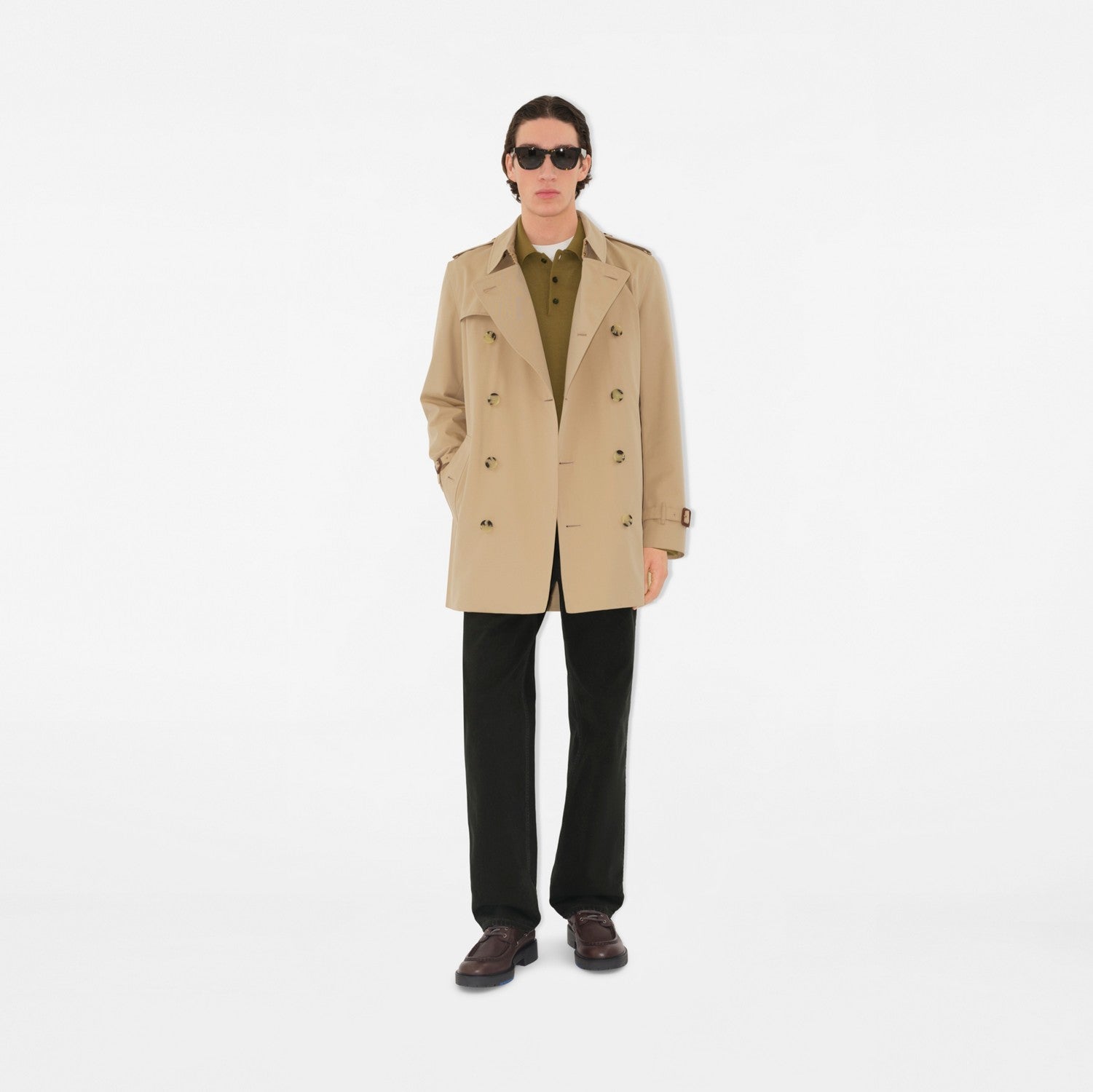 Short Kensington Heritage Trench Coat - Honey