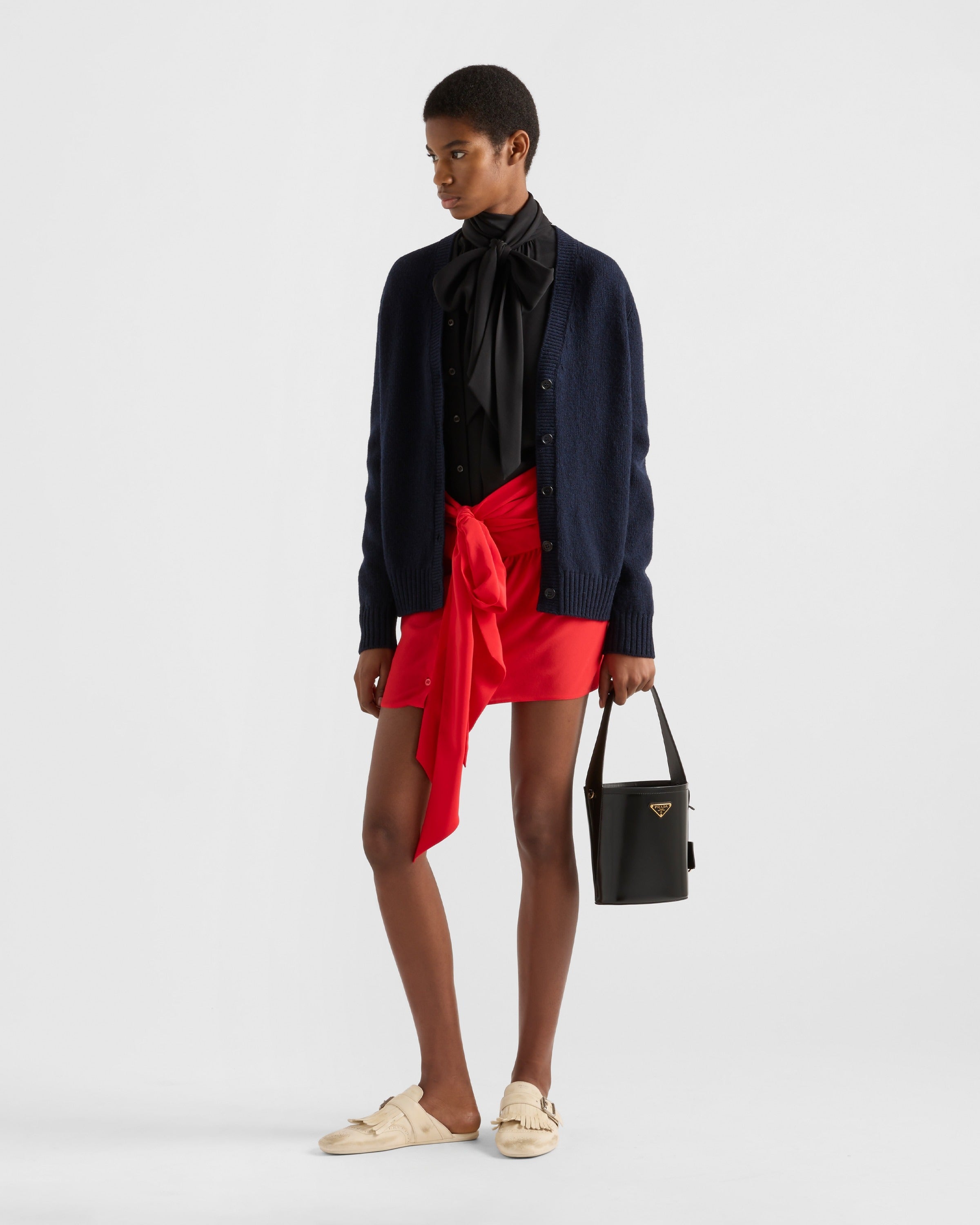 Wool cardigan Navy