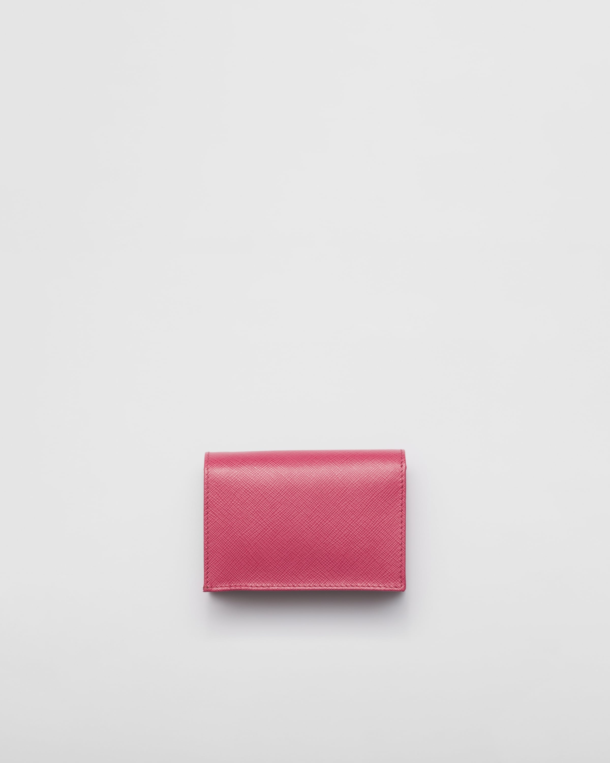Small Saffiano Leather Wallet Bruyere Pink